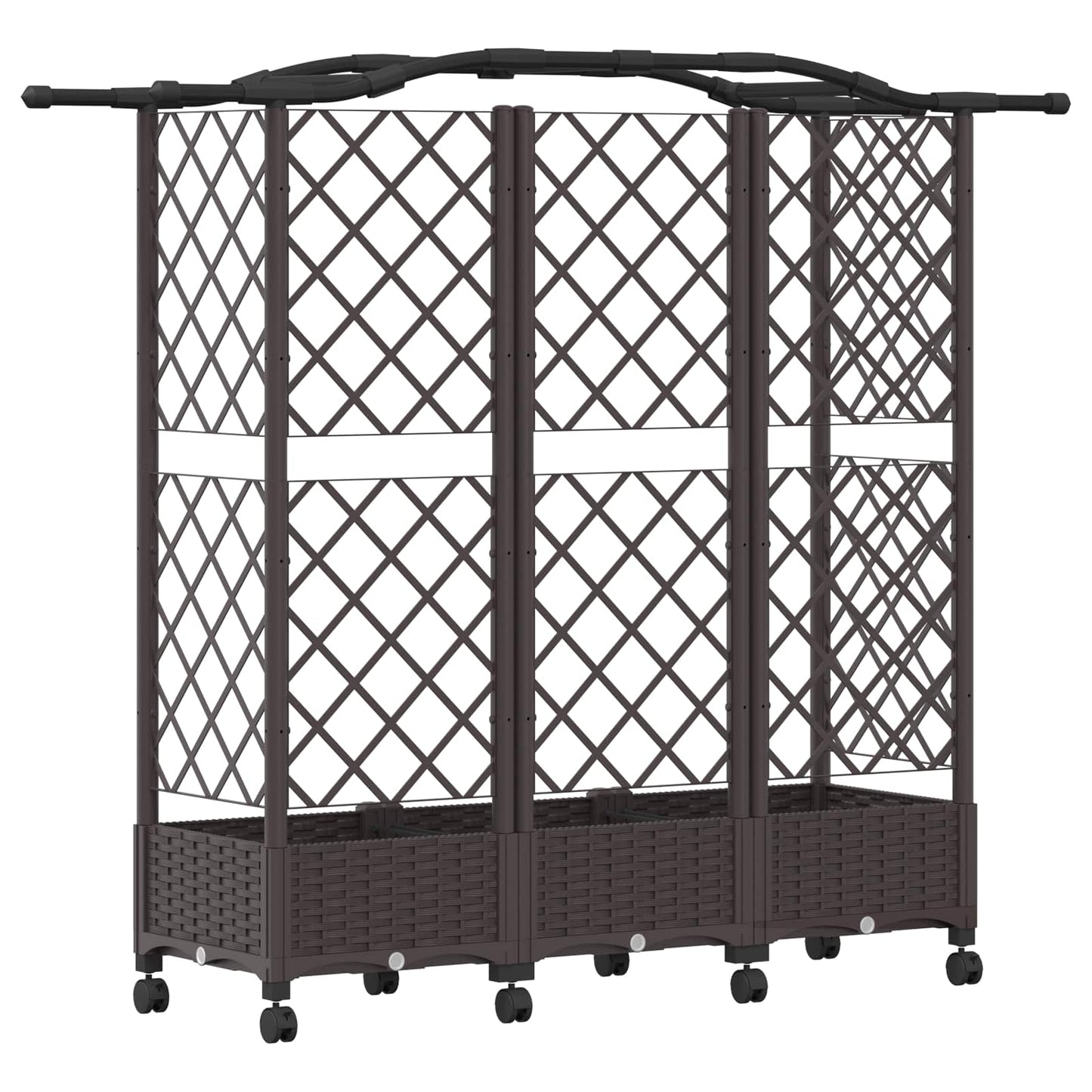 Pakeltas lovas su trelėmis ir stogu Ruda 163 x 40 x 129 cm PP