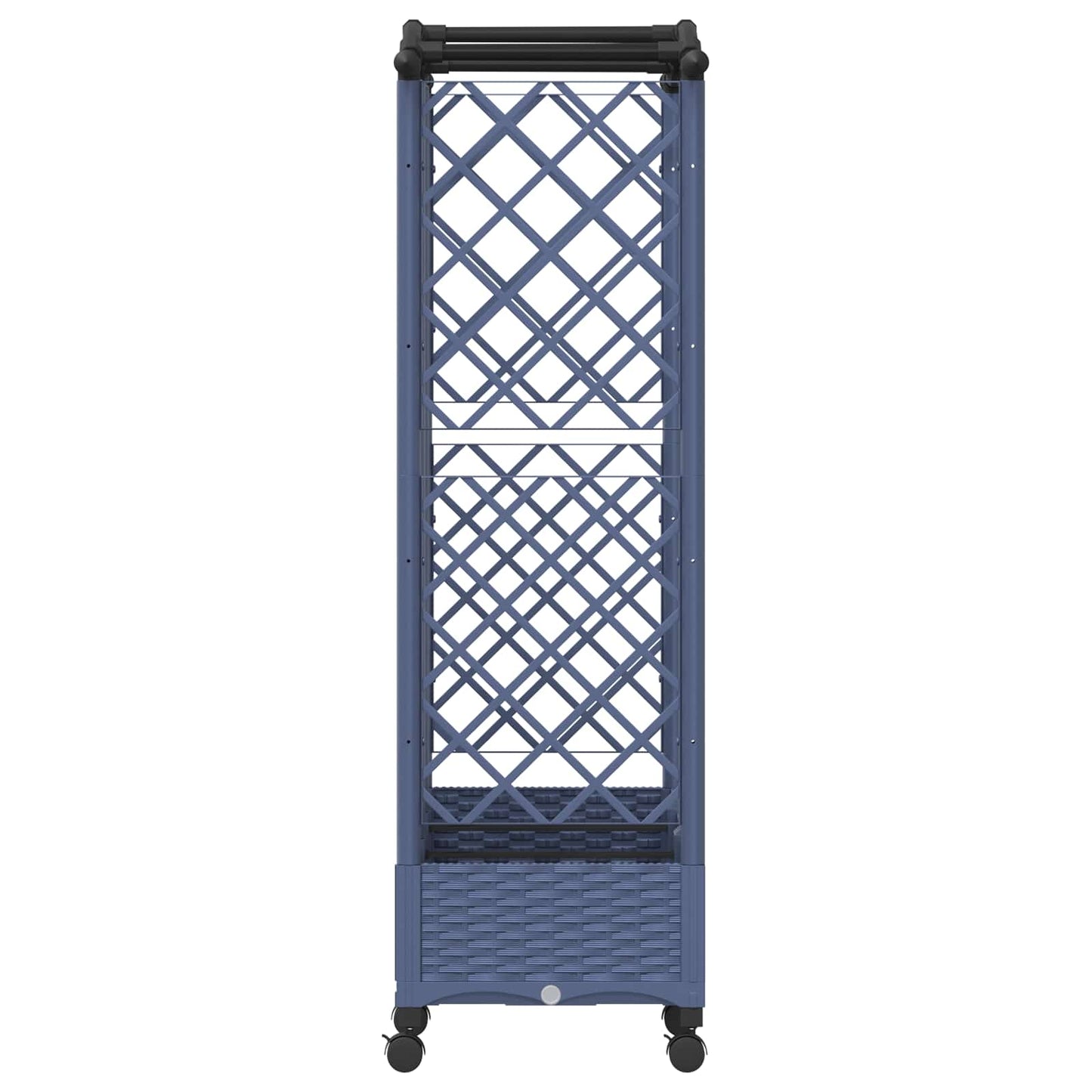 Pakeltas lovas su trelėmis ir stogu Pilka 163 x 40 x 129 cm PP