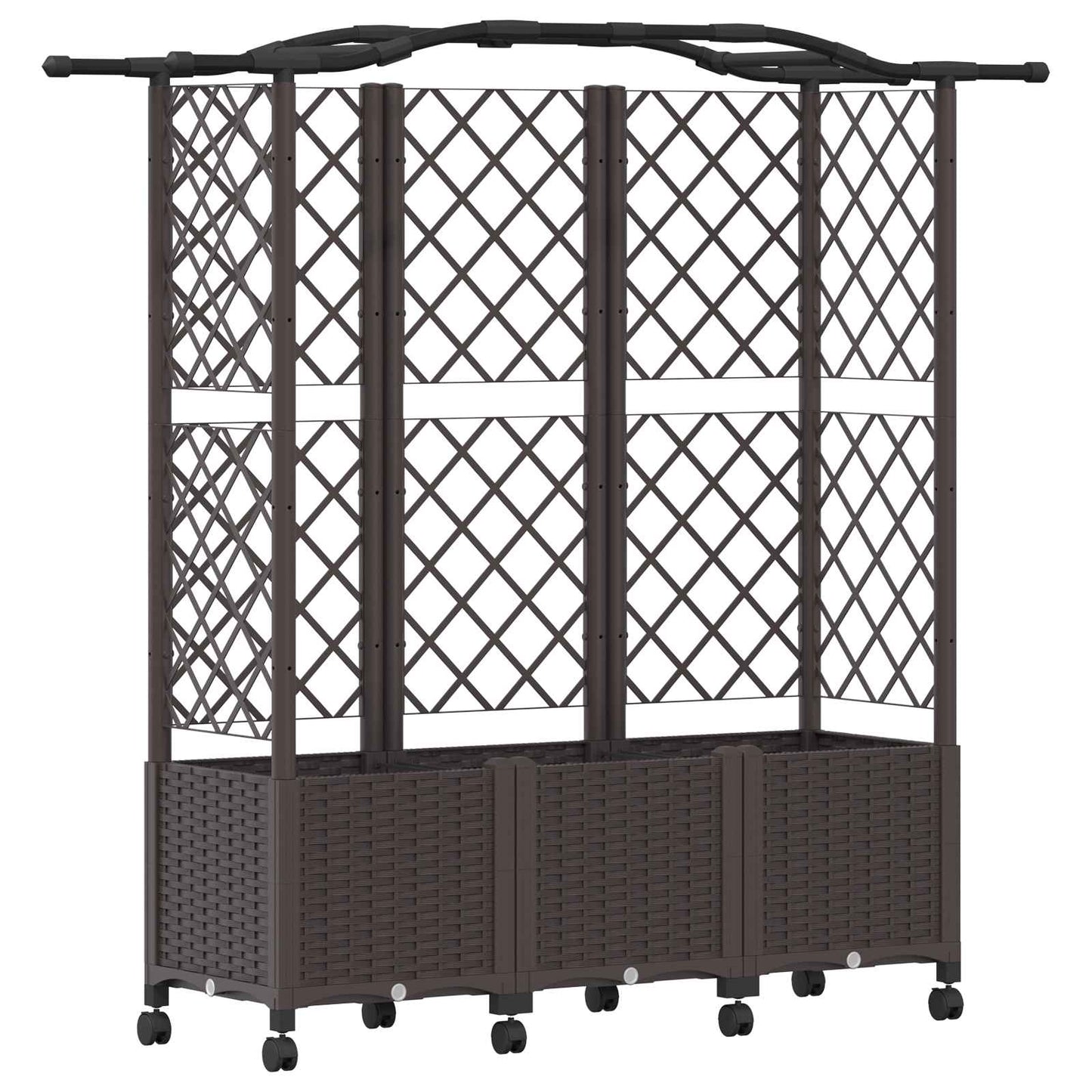 Pakeltas lovas su trelėmis ir stogu Ruda 163 x 40 x 144 cm PP