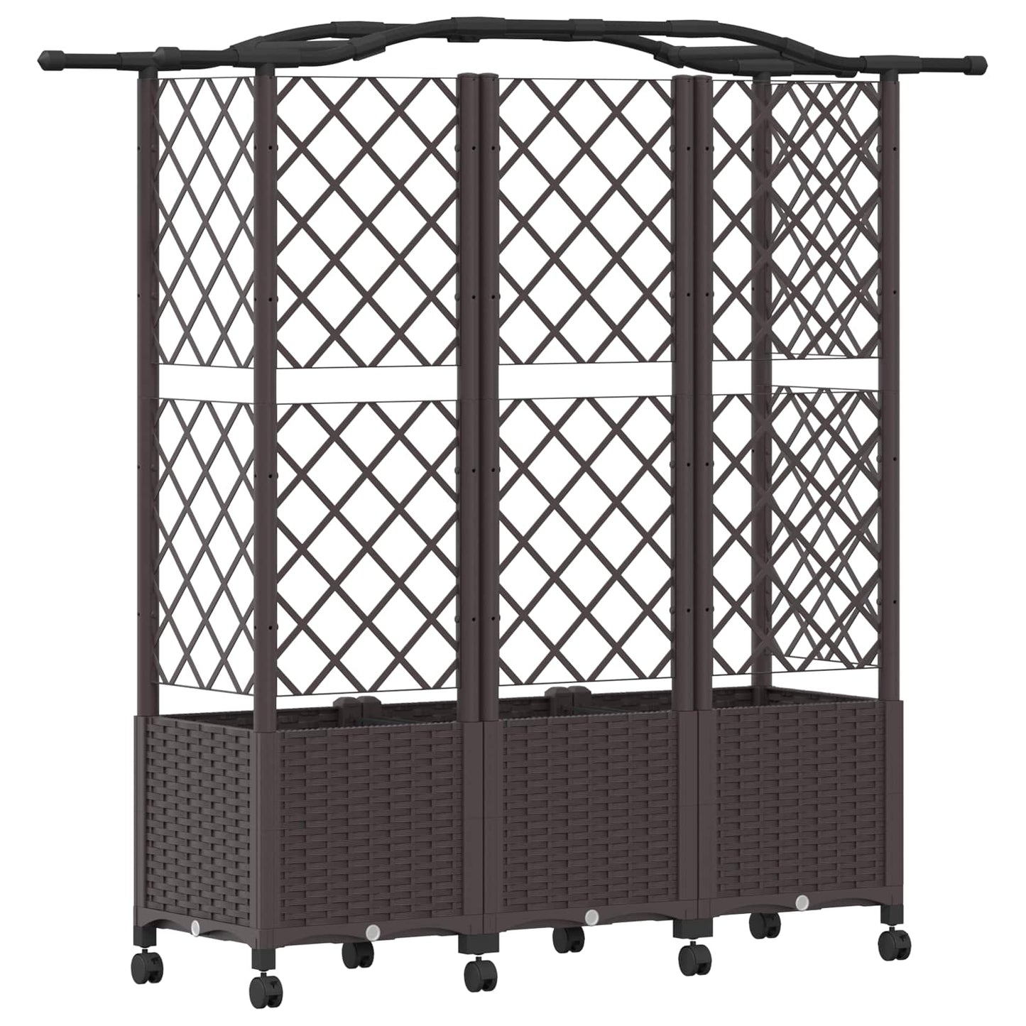 Pakeltas lovas su trelėmis ir stogu Ruda 163 x 40 x 144 cm PP