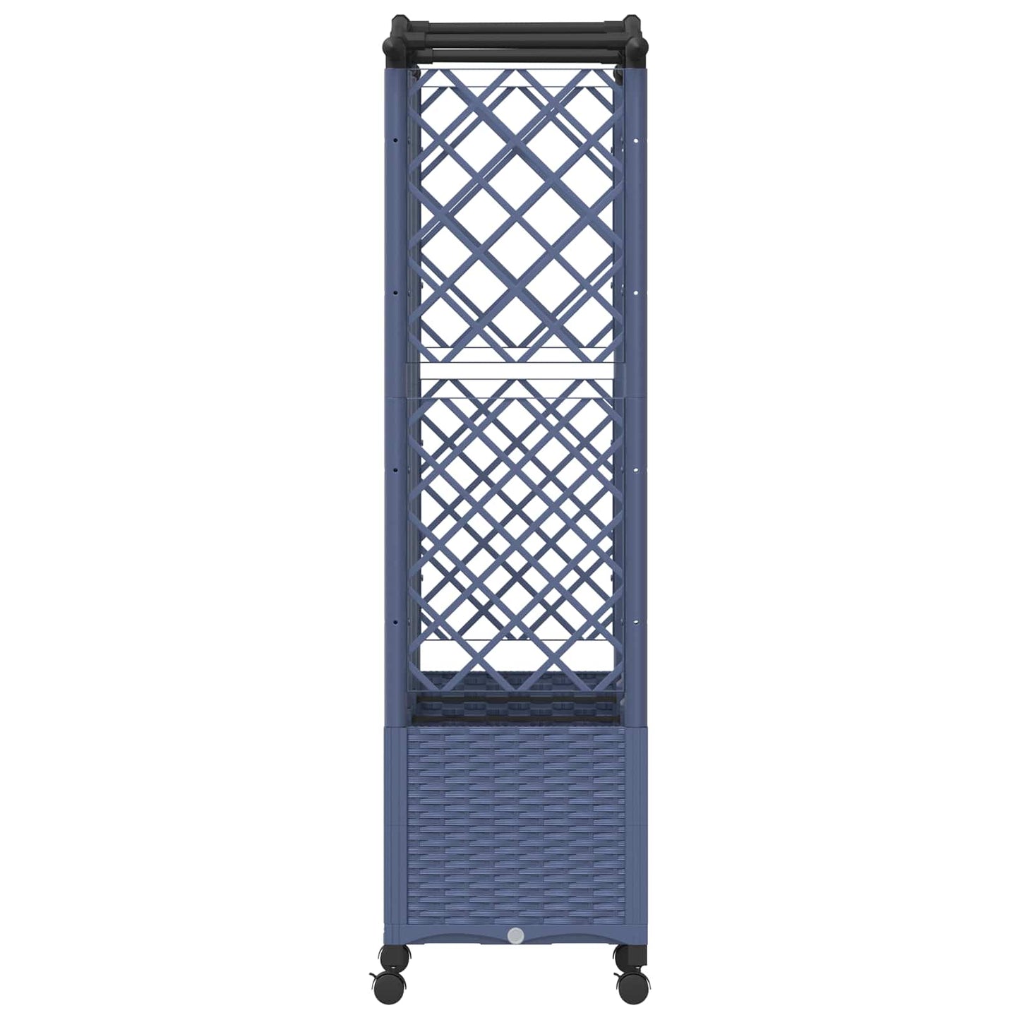 Pakeltas lovas su trelėmis ir stogu Pilka 163 x 40 x 144 cm PP