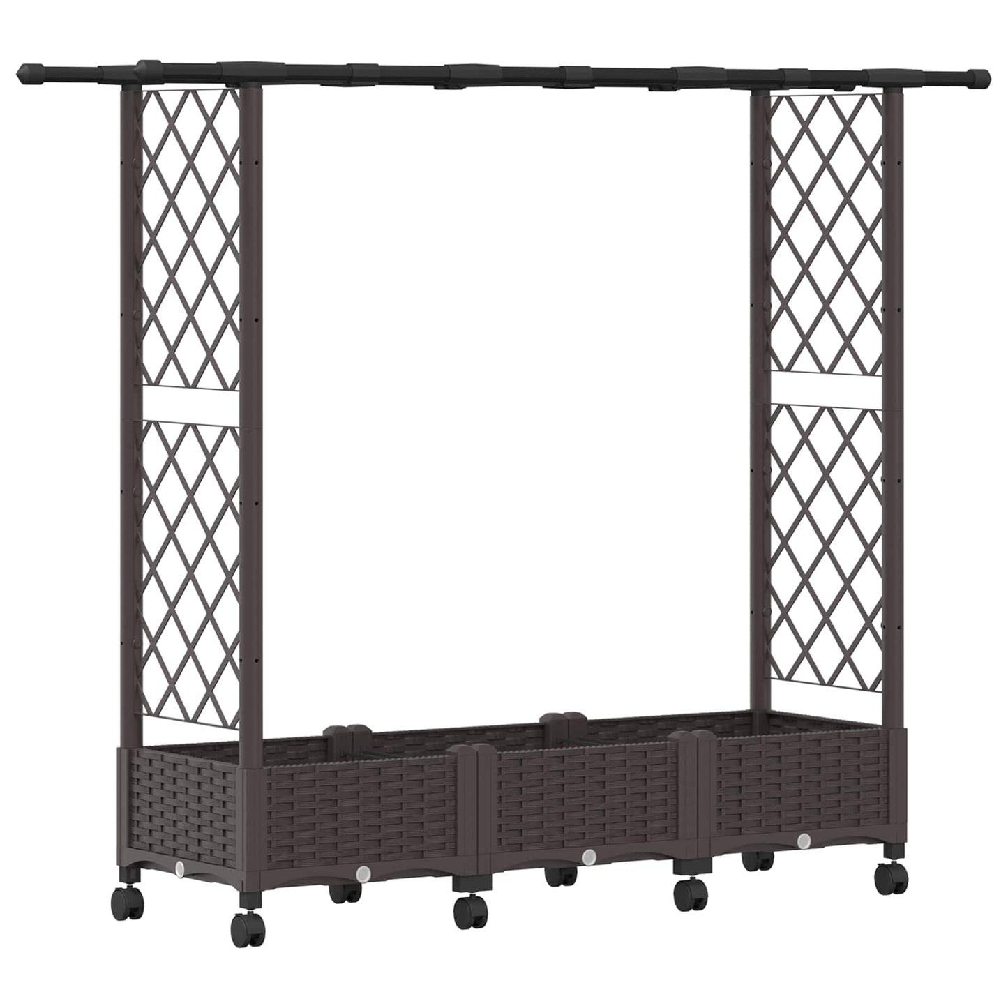 Pakeltas lovas su trelėmis ir stogu Ruda 164 x 40 x 127 cm PP