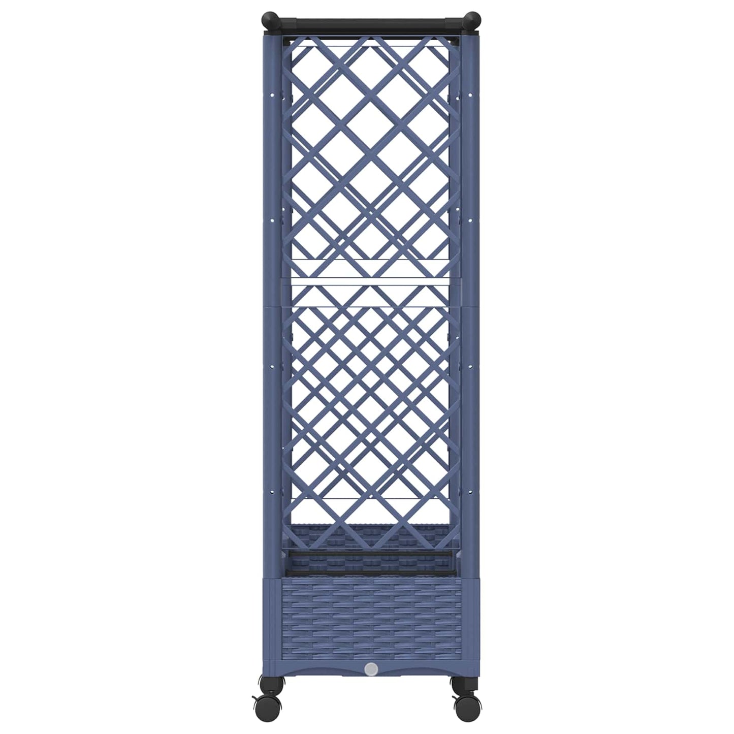 Pakeltas lovas su trelėmis ir stogu Pilka 164 x 40 x 127 cm PP