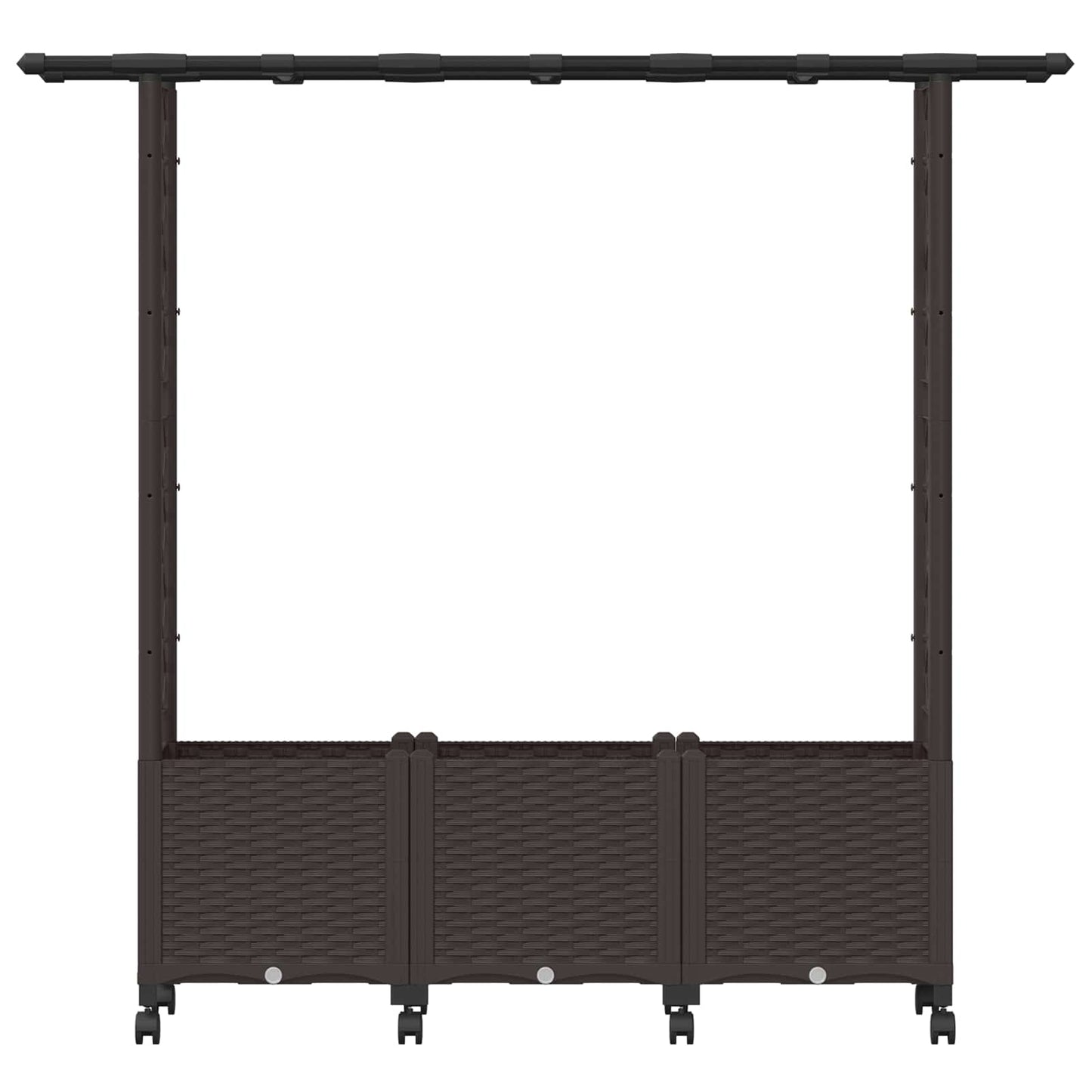 Pakeltas lovas su trelėmis ir stogu Ruda 162,5 x 40 x 142 cm PP