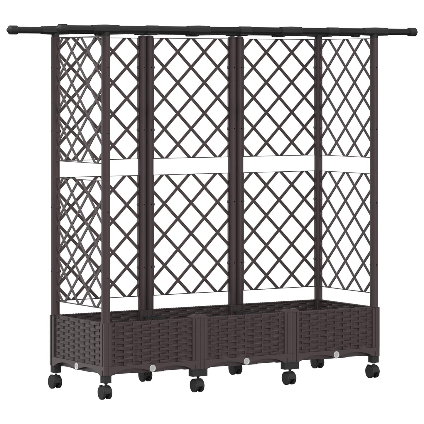 Pakeltas lovas su trelėmis ir stogu Ruda 164 x 40 x 127 cm PP