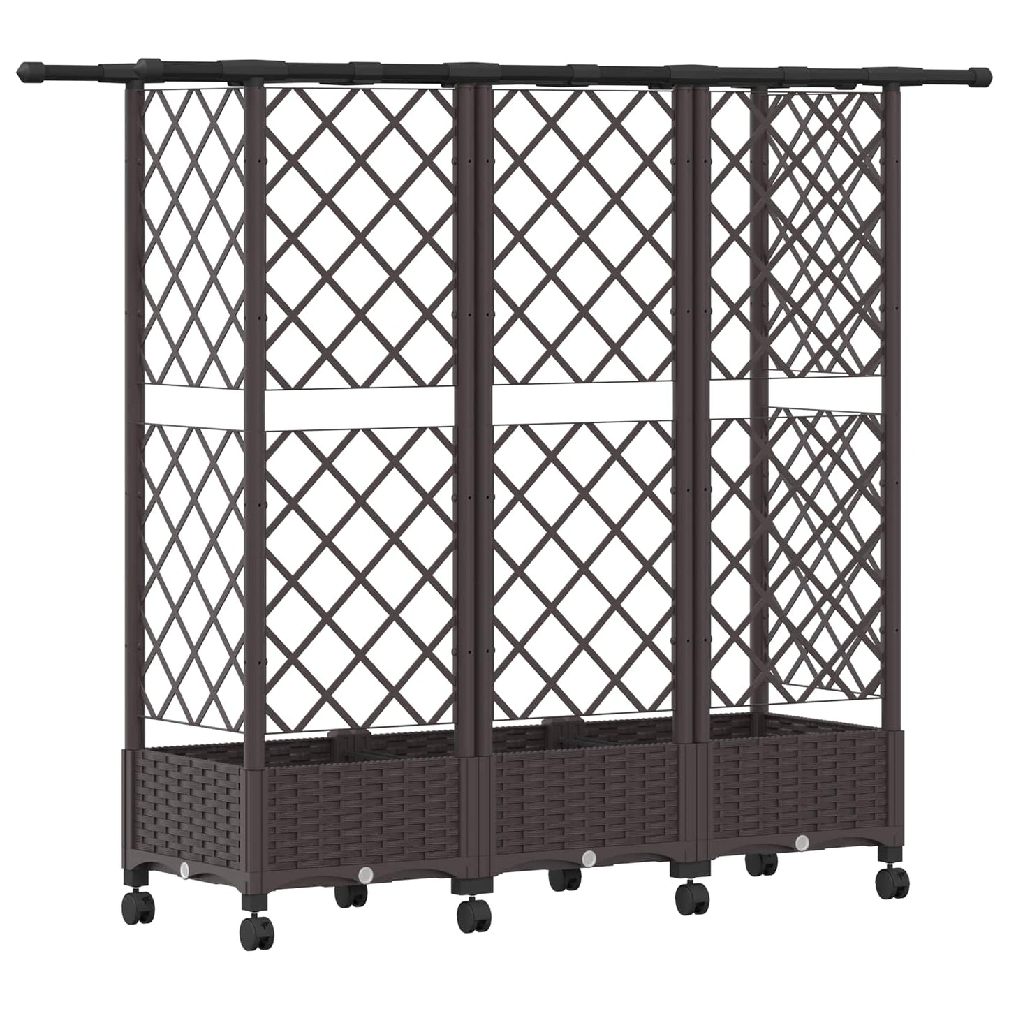 Pakeltas lovas su trelėmis ir stogu Ruda 164 x 40 x 127 cm PP