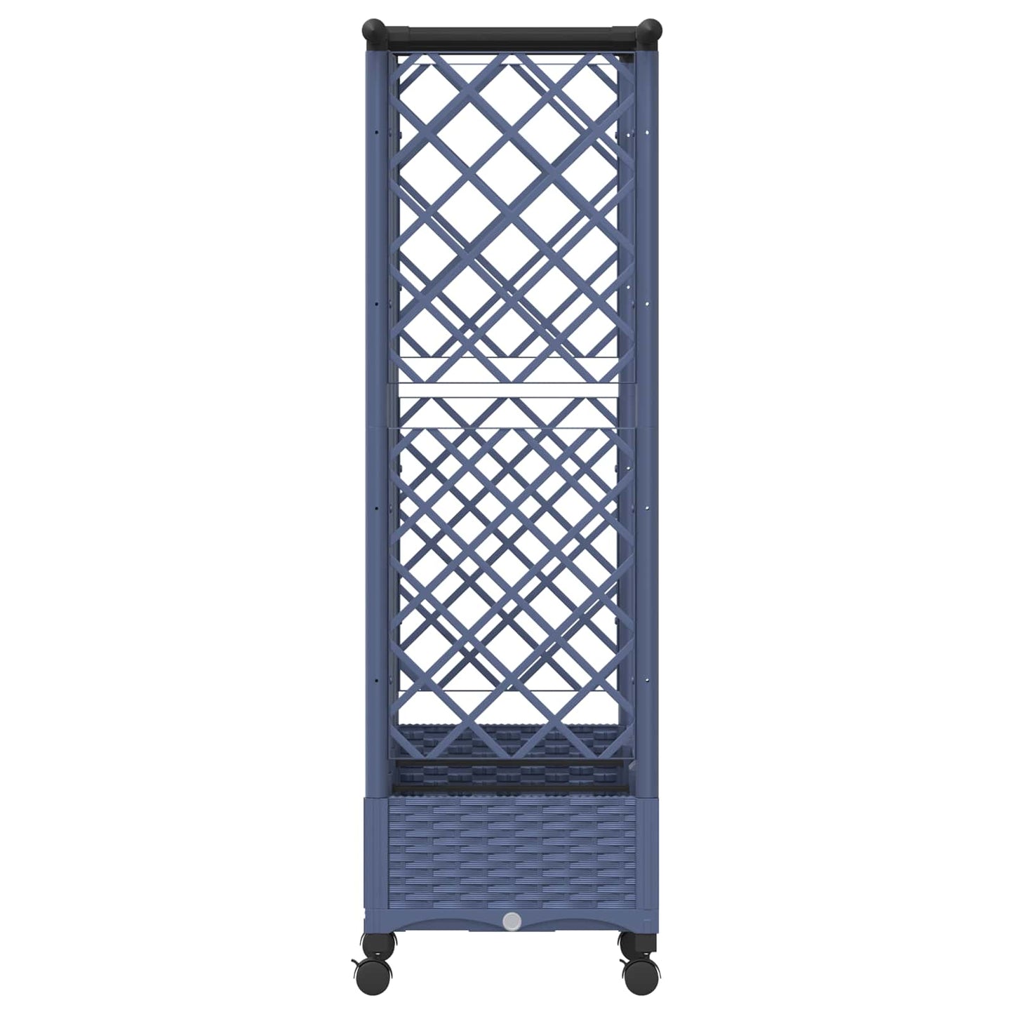 Pakeltas lovas su trelėmis ir stogu Pilka 164 x 40 x 127 cm PP