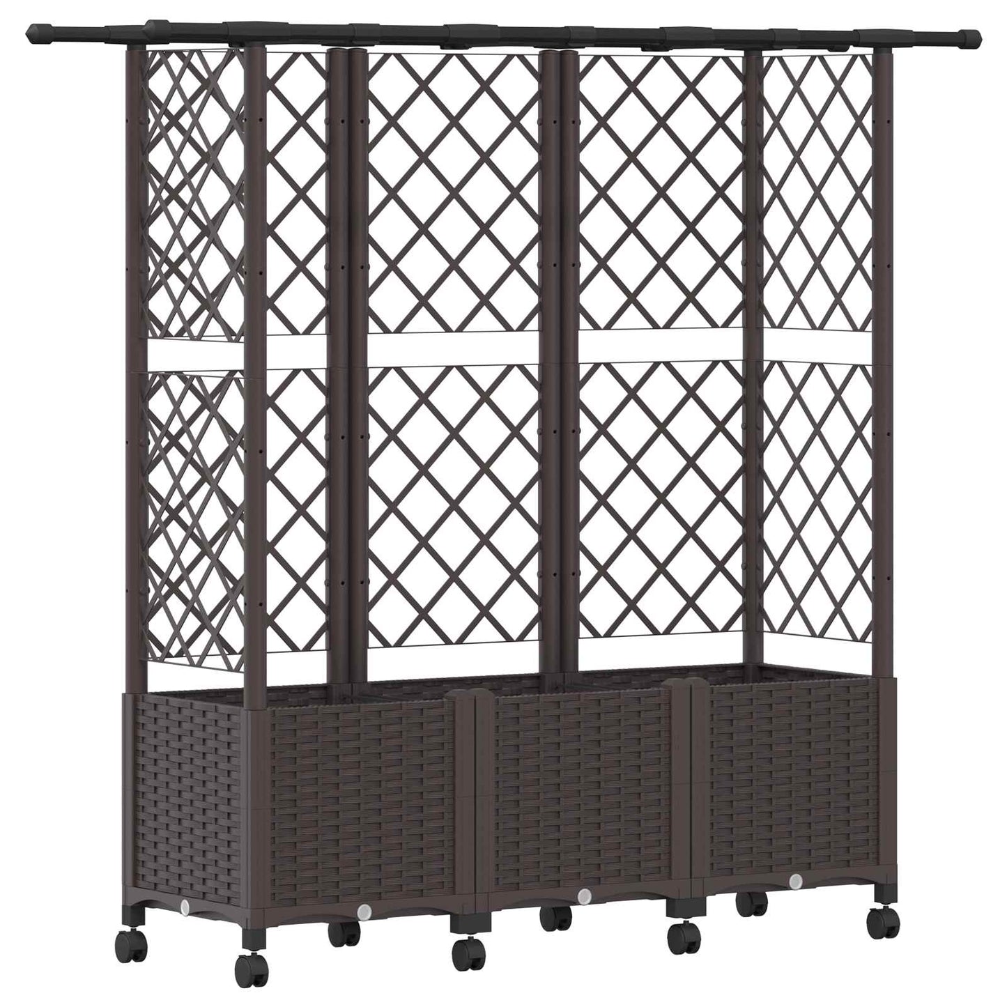 Pakeltas lovas su trelėmis ir stogu Ruda 163,5 x 40 x 142 cm PP