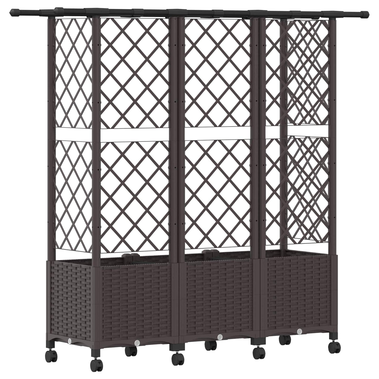 Pakeltas lovas su trelėmis ir stogu Ruda 163,5 x 40 x 142 cm PP