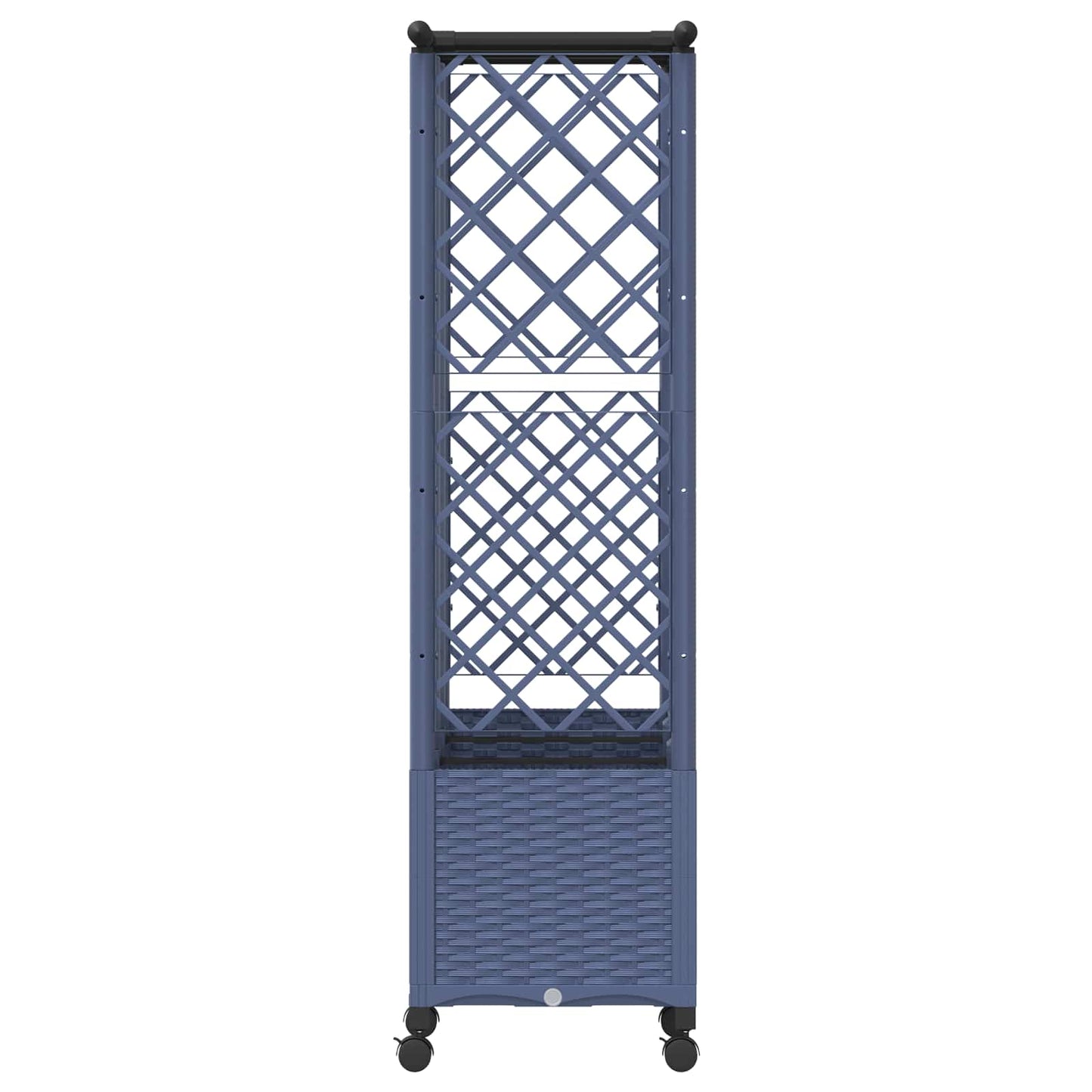 Pakeltas lovas su trelėmis ir stogu Pilka 163,5 x 40 x 142 cm