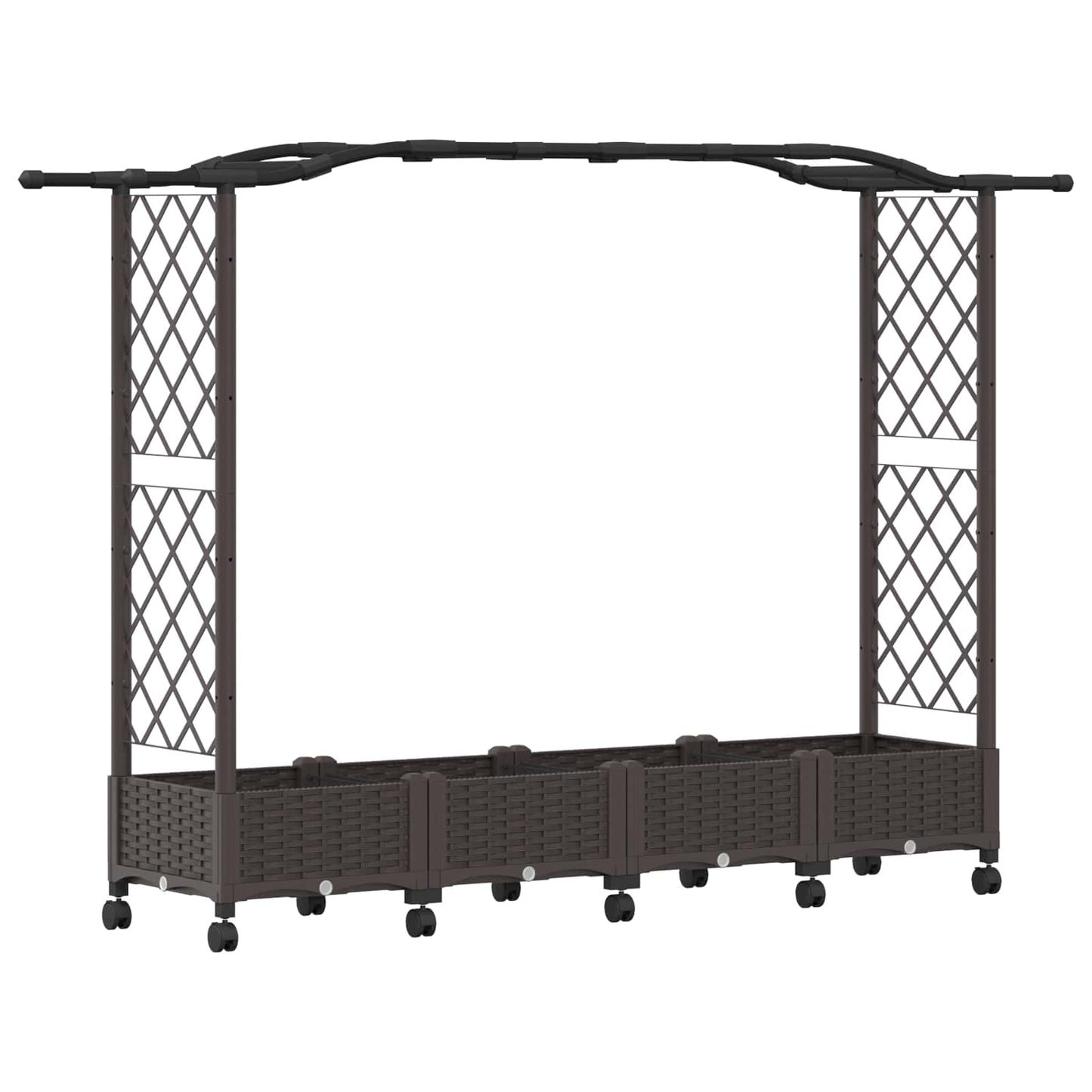 Pakeltas lovas su trelėmis ir stogu Ruda 207 x 40 x 129 cm PP