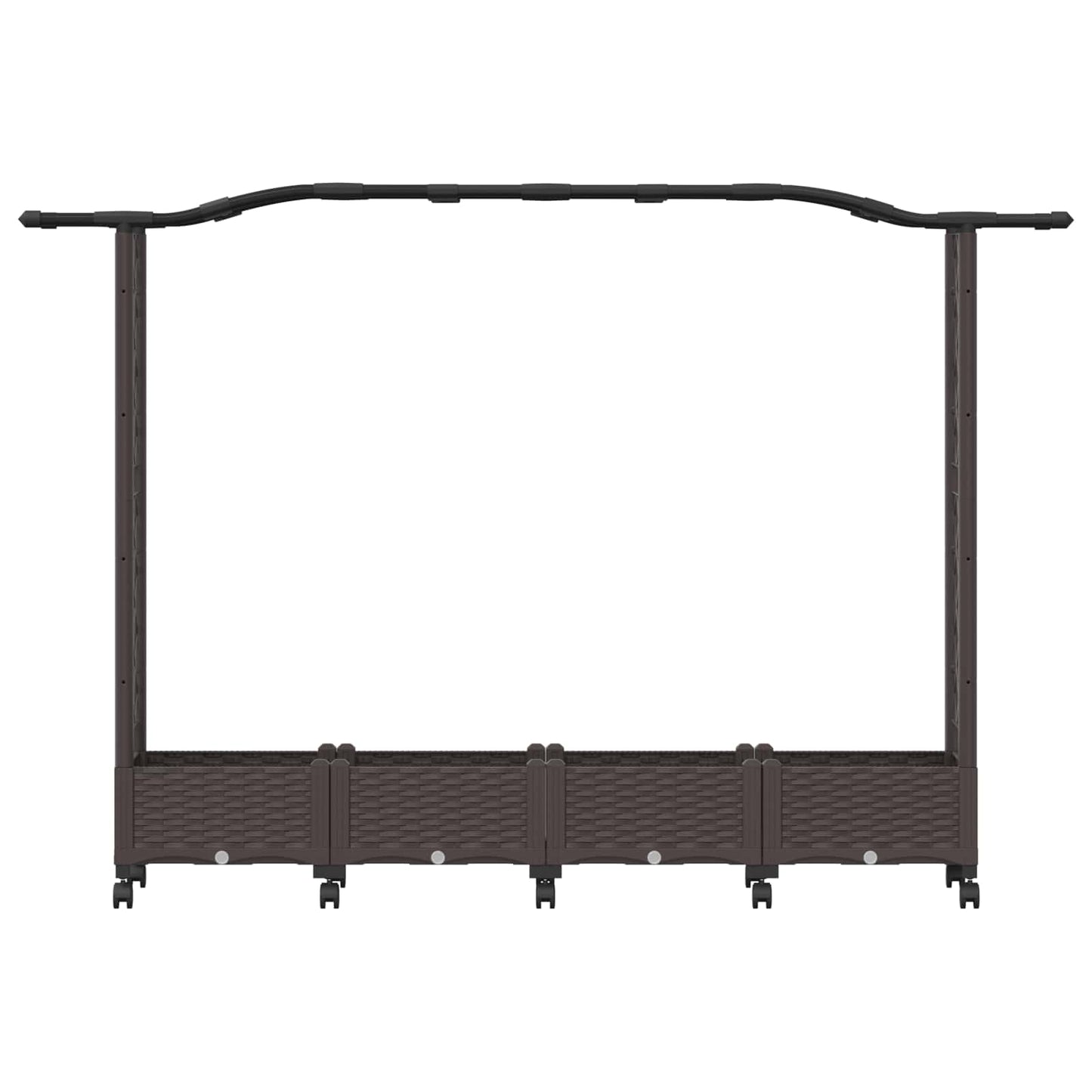 Pakeltas lovas su trelėmis ir stogu Ruda 207 x 40 x 129 cm PP