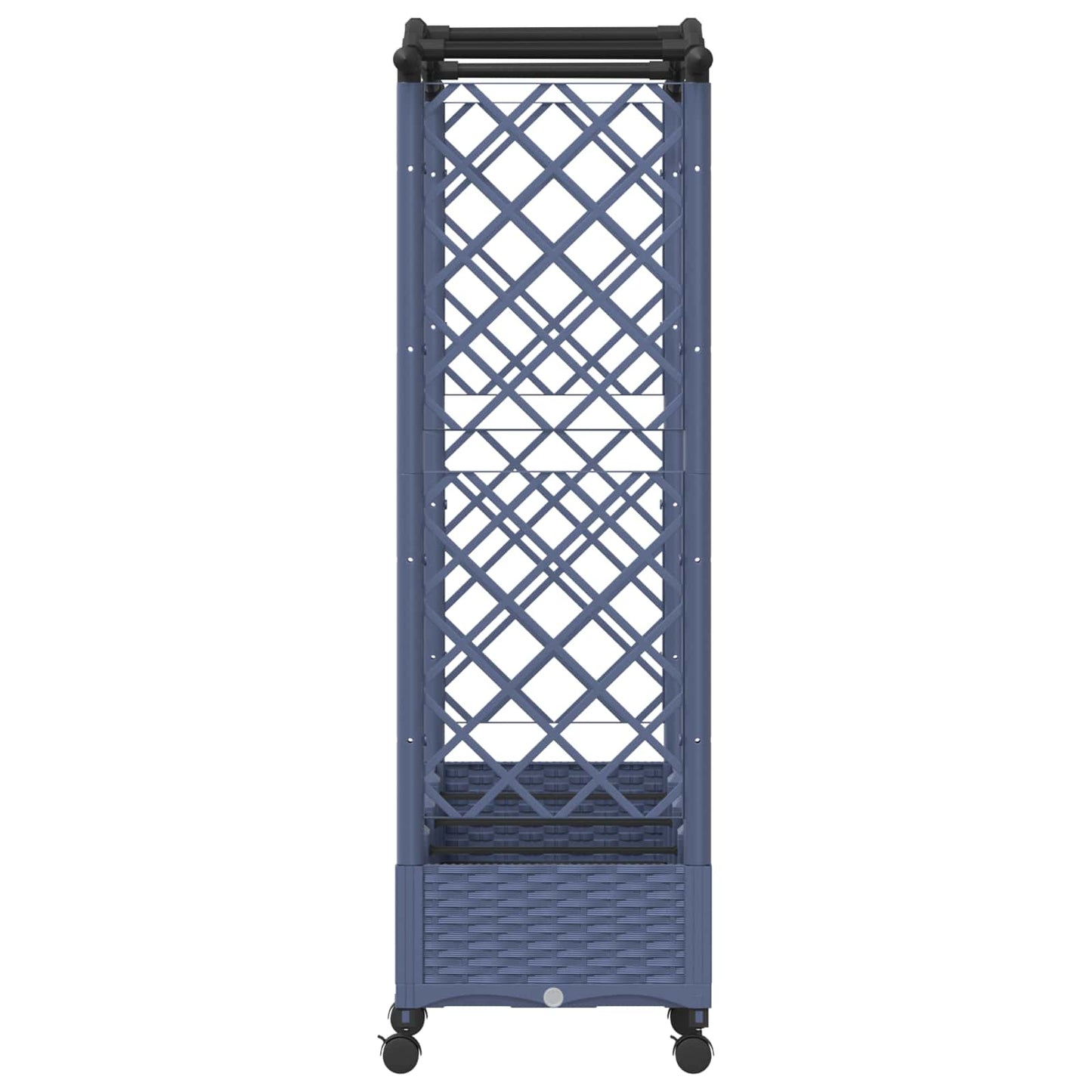 Pakeltas lovas su trelėmis ir stogu Pilka 207 x 40 x 129 cm PP