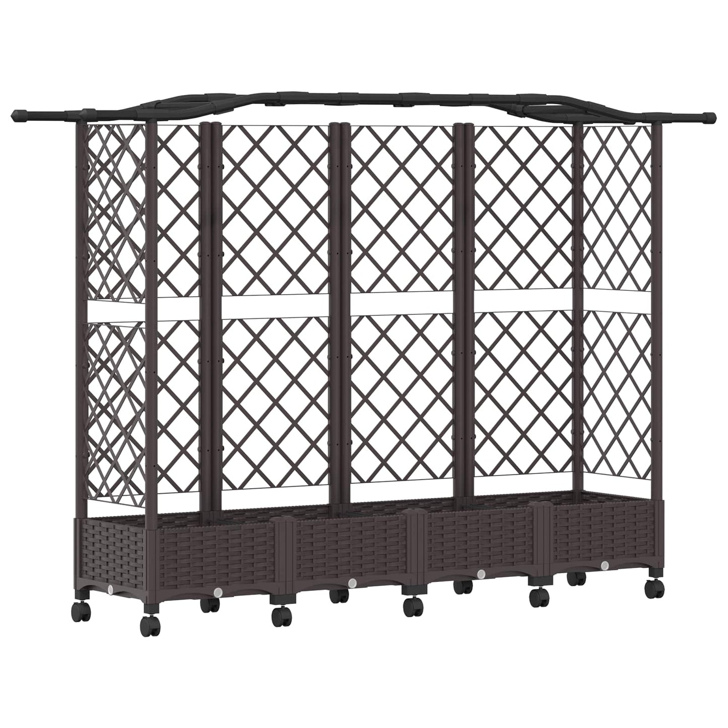 Pakeltas lovas su trelėmis ir stogu Ruda 203,5 x 40 x 129 cm PP