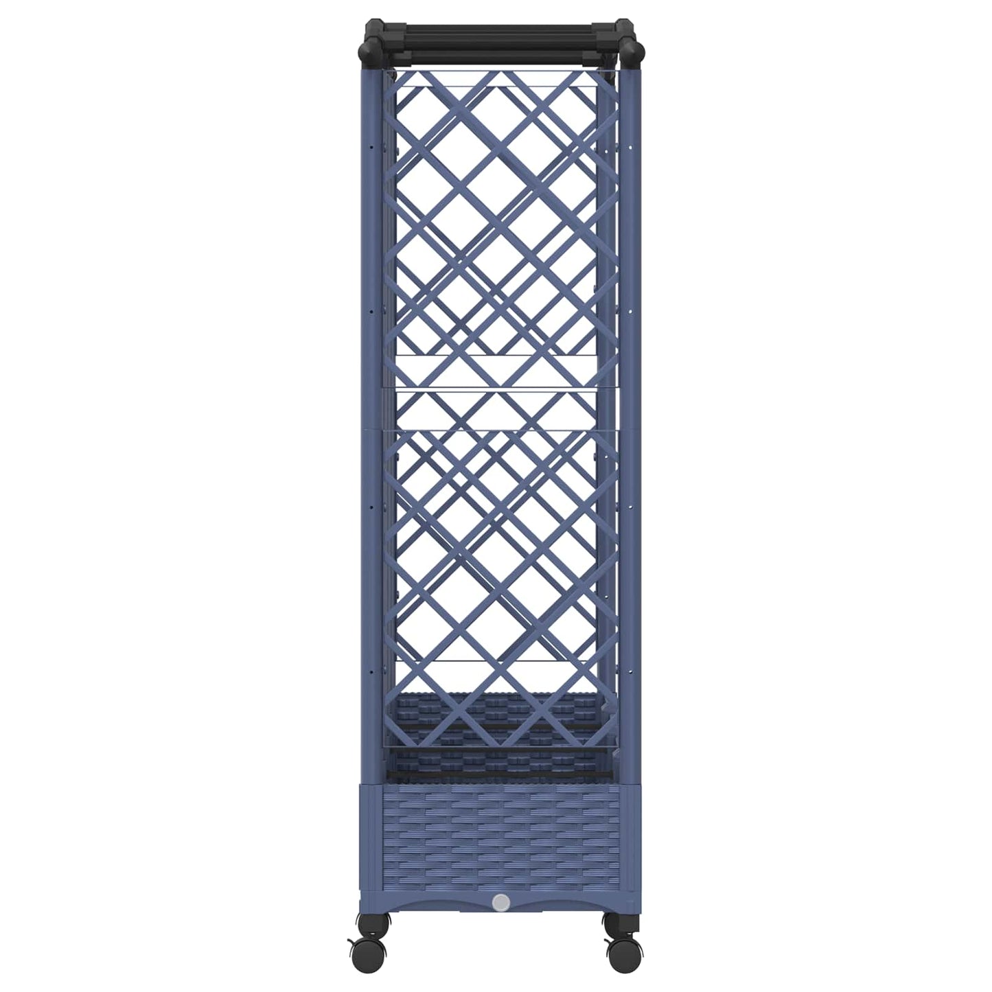 Pakeltas lovas su trelėmis ir stogu Pilka 203,5 x 40 x 129 cm