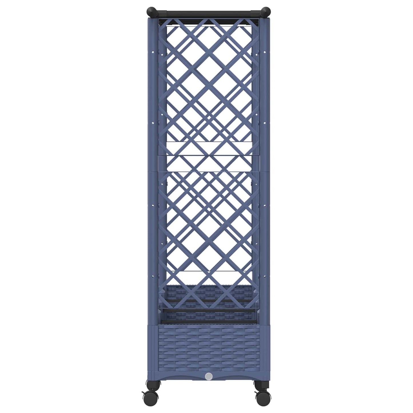 Pakeltas lovas su trelėmis ir stogu Pilka 203 x 40 x 127 cm PP