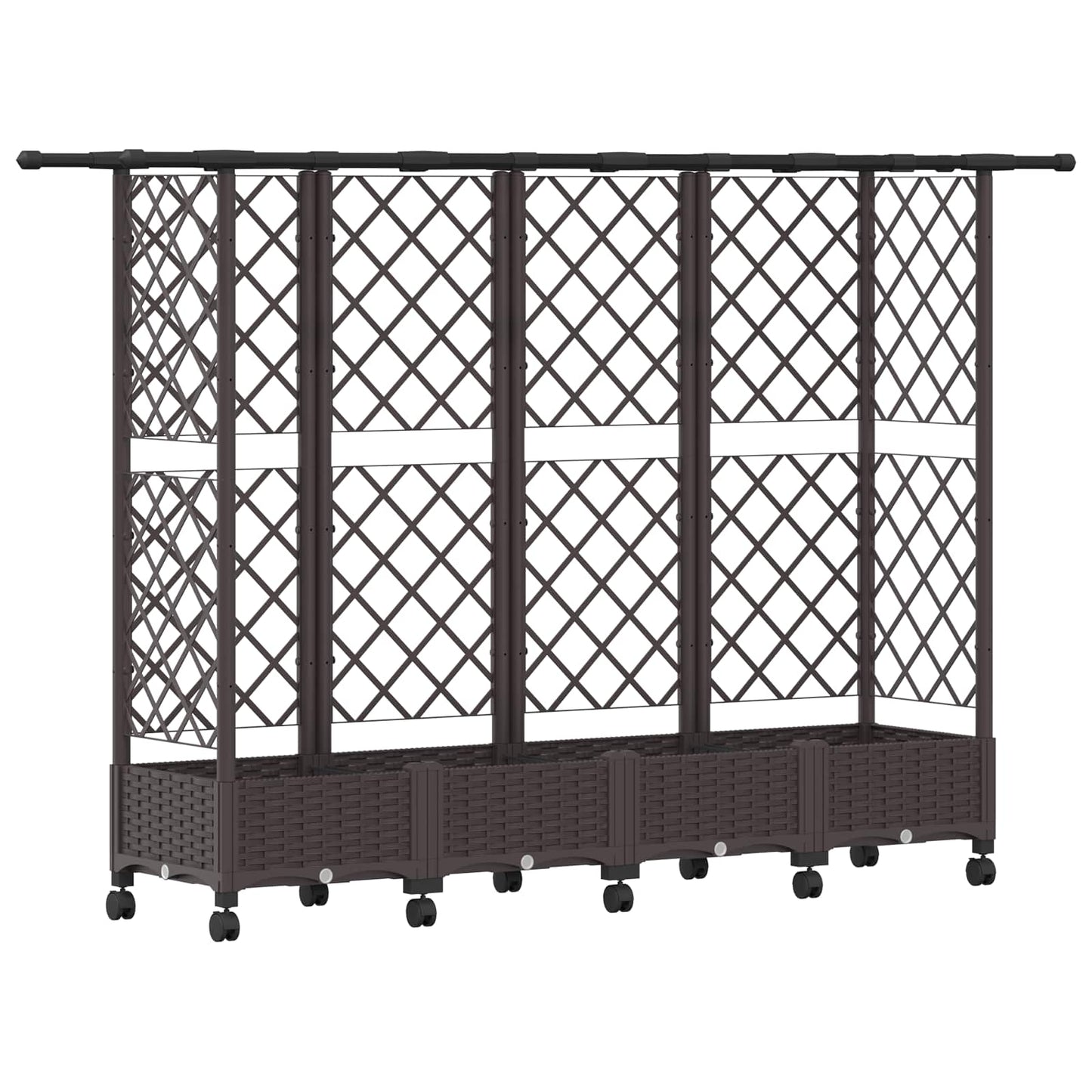 Pakeltas lovas su trelėmis ir stogu Ruda 202,5 x 40 x 127 cm PP