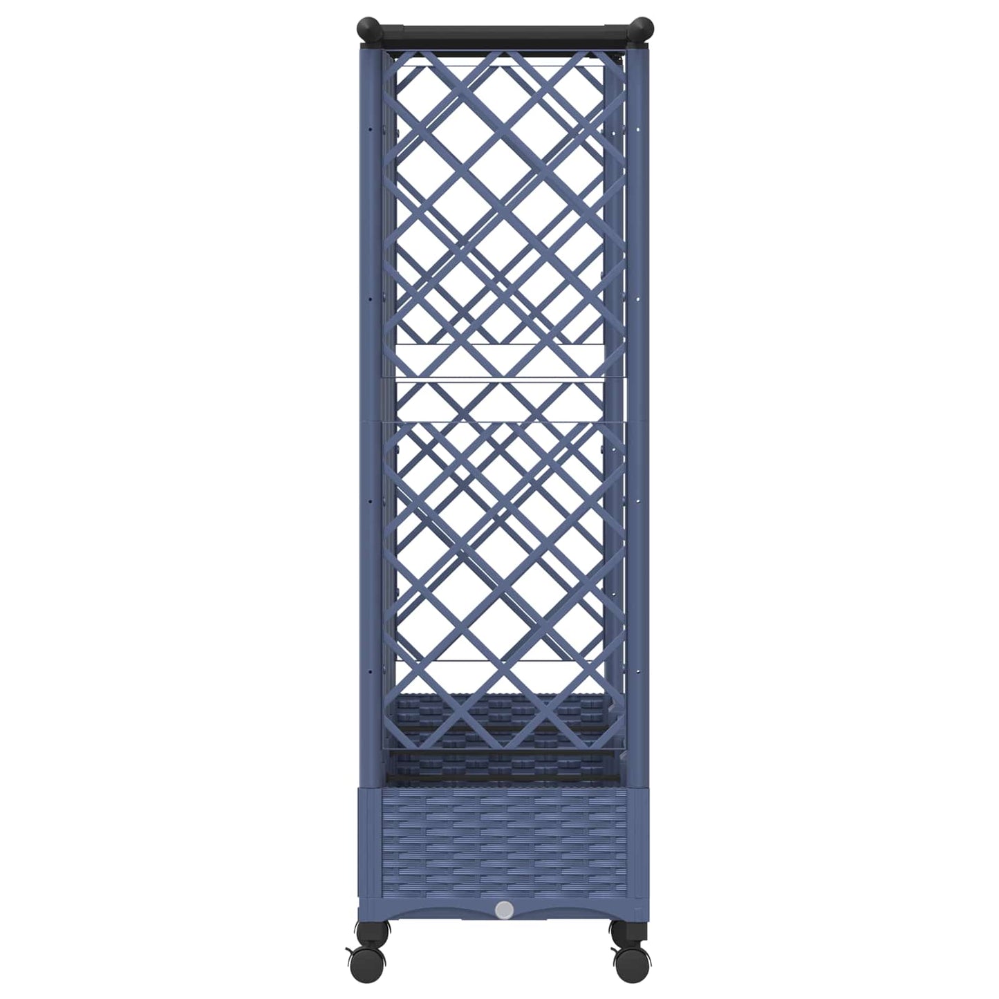 Pakeltas lovas su trelėmis ir stogu Pilka 202,5 x 40 x 127 cm