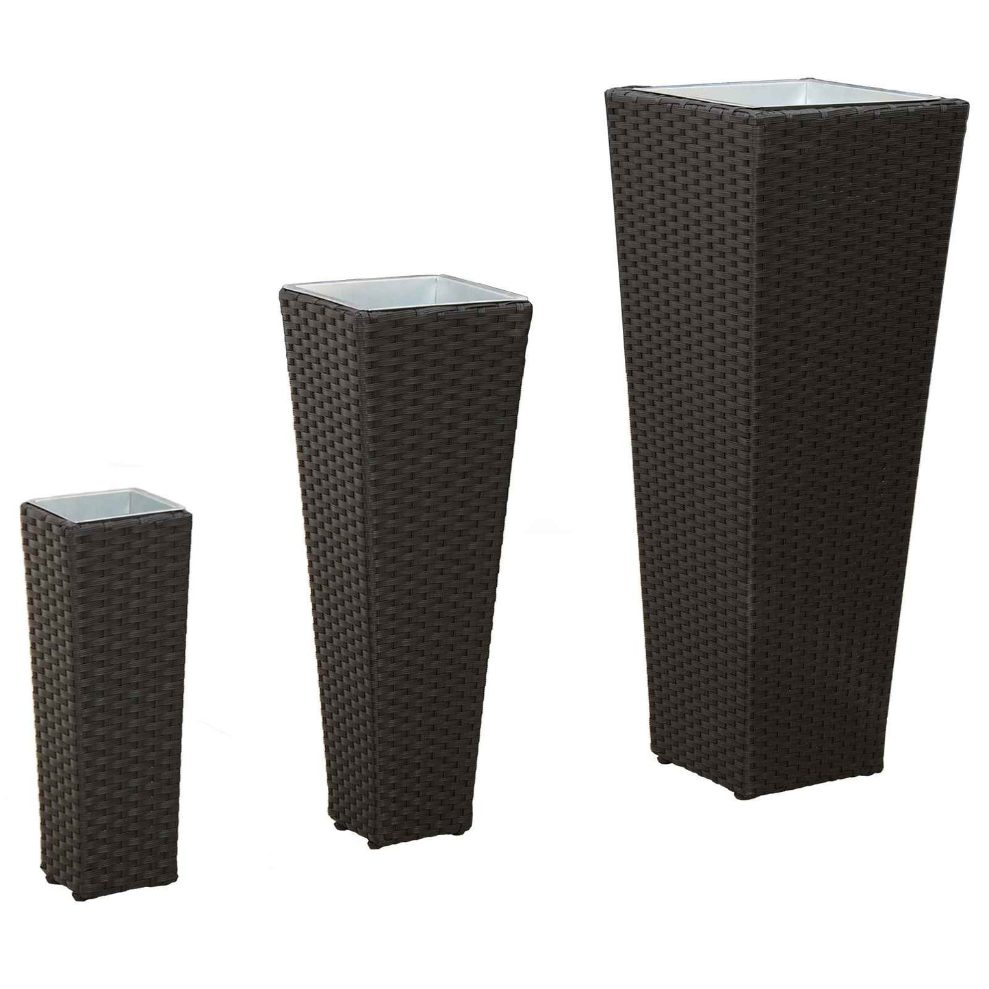 Lauko rinkinys 3 pcs Juoda Metalas
