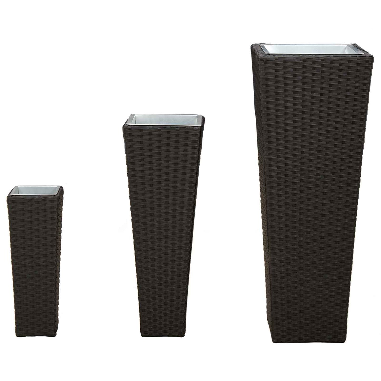 Lauko rinkinys 3 pcs Juoda Metalas