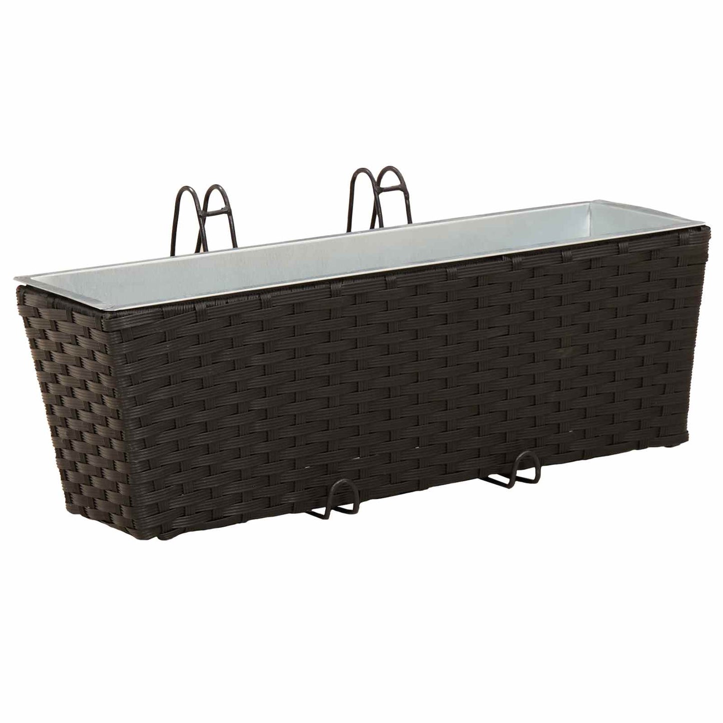 Turėklas 2 pcs Juoda 50 x 17 x 17 cm Metalas