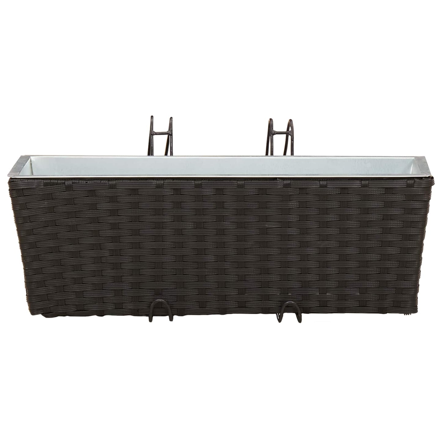 Turėklas 2 pcs Juoda 50 x 17 x 17 cm Metalas