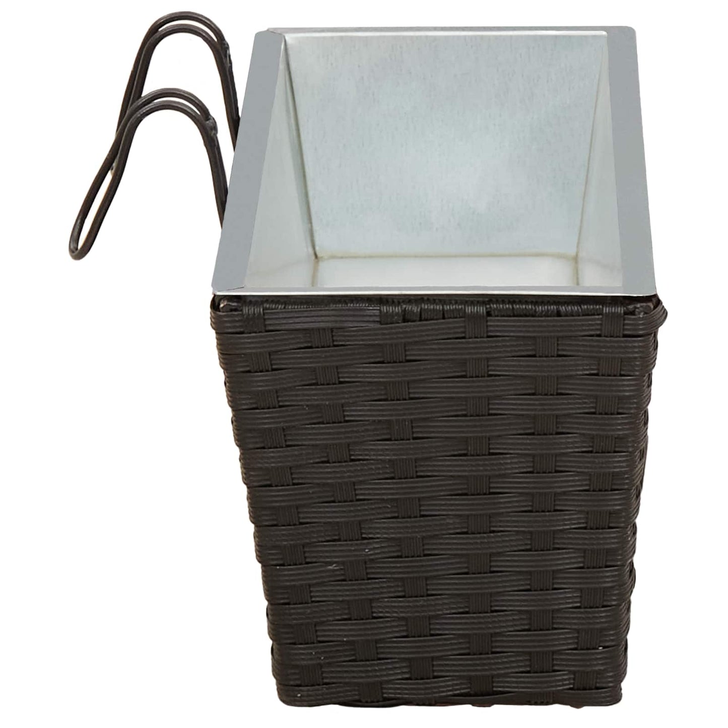 Turėklas 2 pcs Juoda 50 x 17 x 17 cm Metalas
