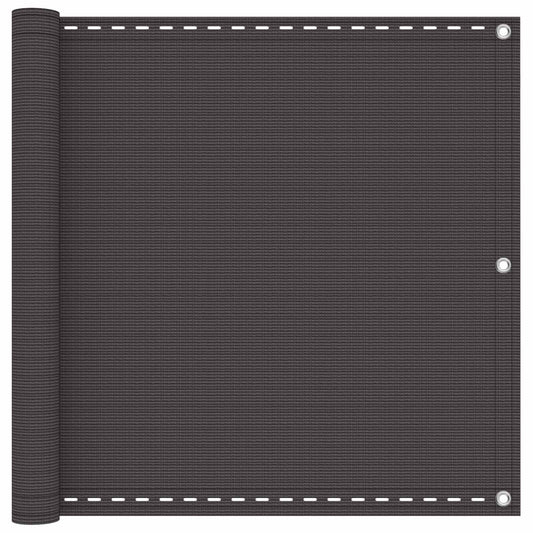Balkono Ekranas Antracito 90 x 1000 cm HDPE ir aliuminis