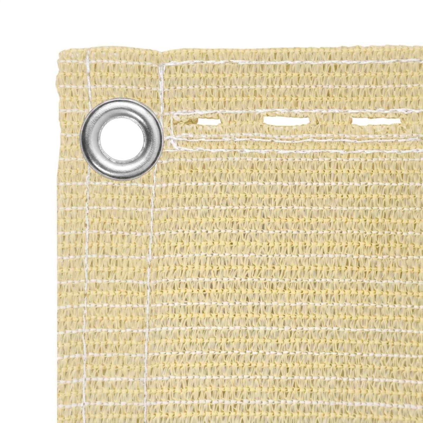 Balkono Ekranas Smėlio 75 x 700 cm HDPE ir aliuminis
