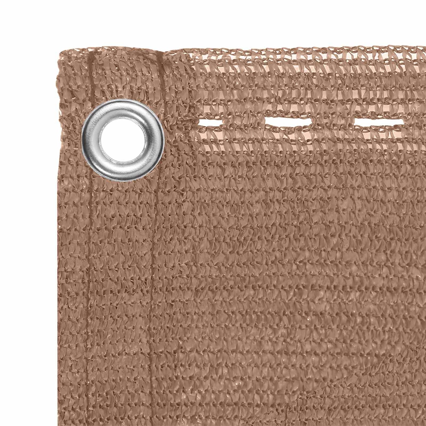 Balkono Ekranas Taupe 75 x 1000 cm HDPE ir aliuminis