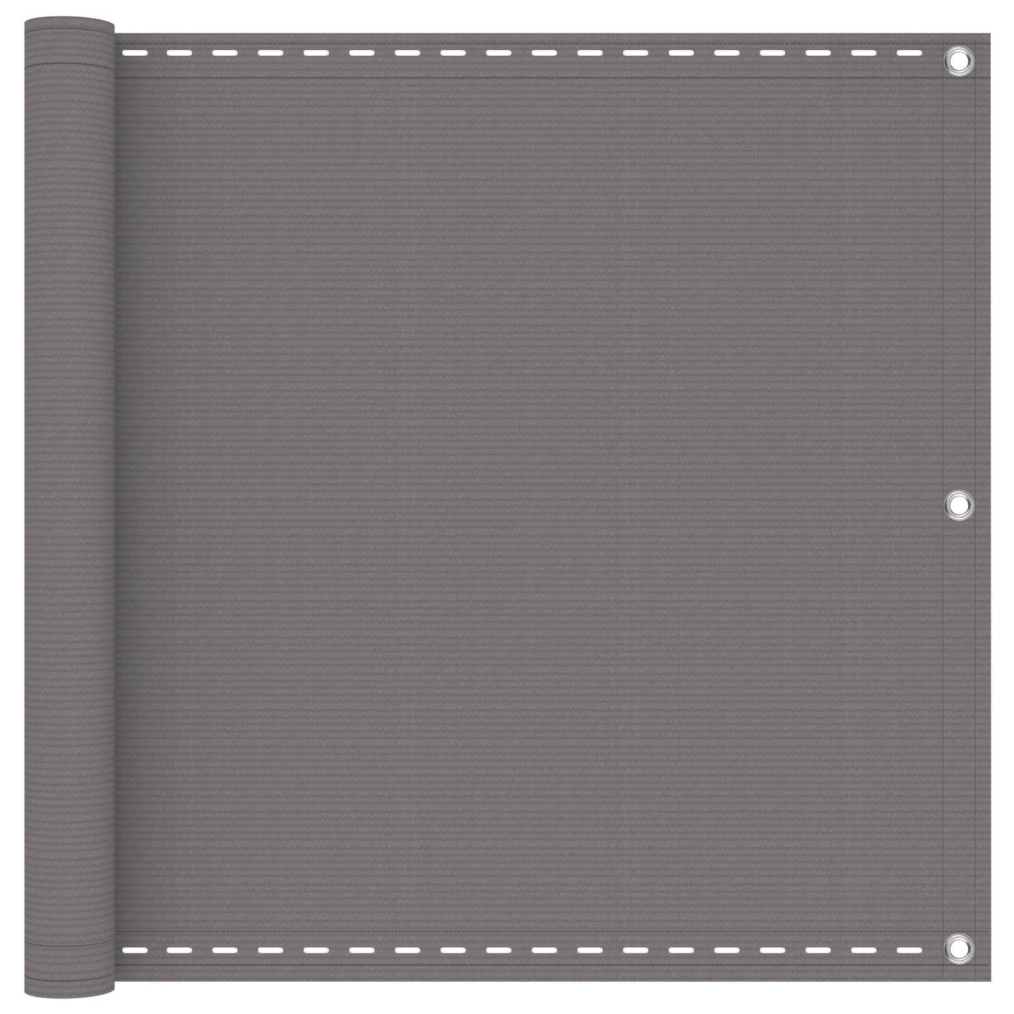 Balkono Ekranas Šviesiai pilka 90 x 1200 cm HDPE ir aliuminis