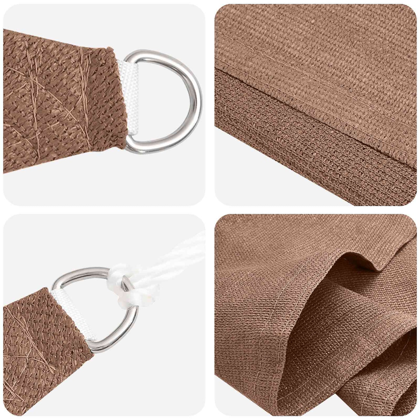 Saulės šešėlio audinys Taupe 7 x 5 x 5 m HDPE