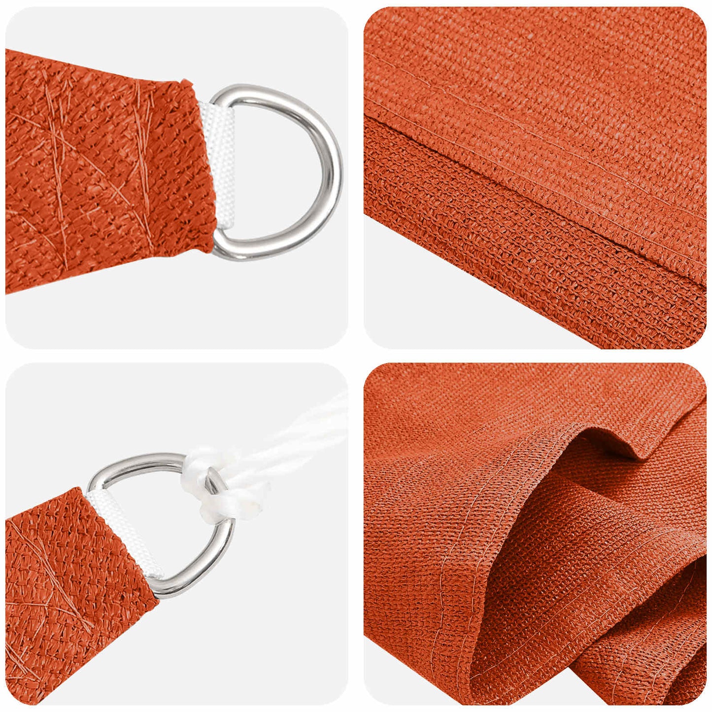 Saulės šešėlio audinys Oranžinė 2 x 6 m HDPE