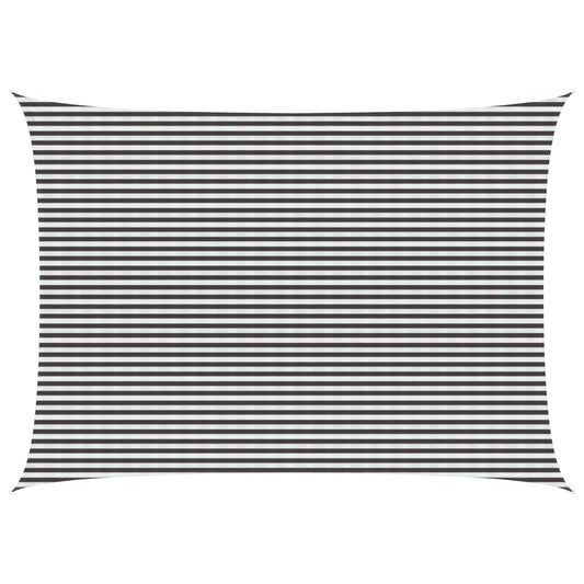 Saulės šešėlio audinys Antracito ir baltos 5 x 6 m HDPE