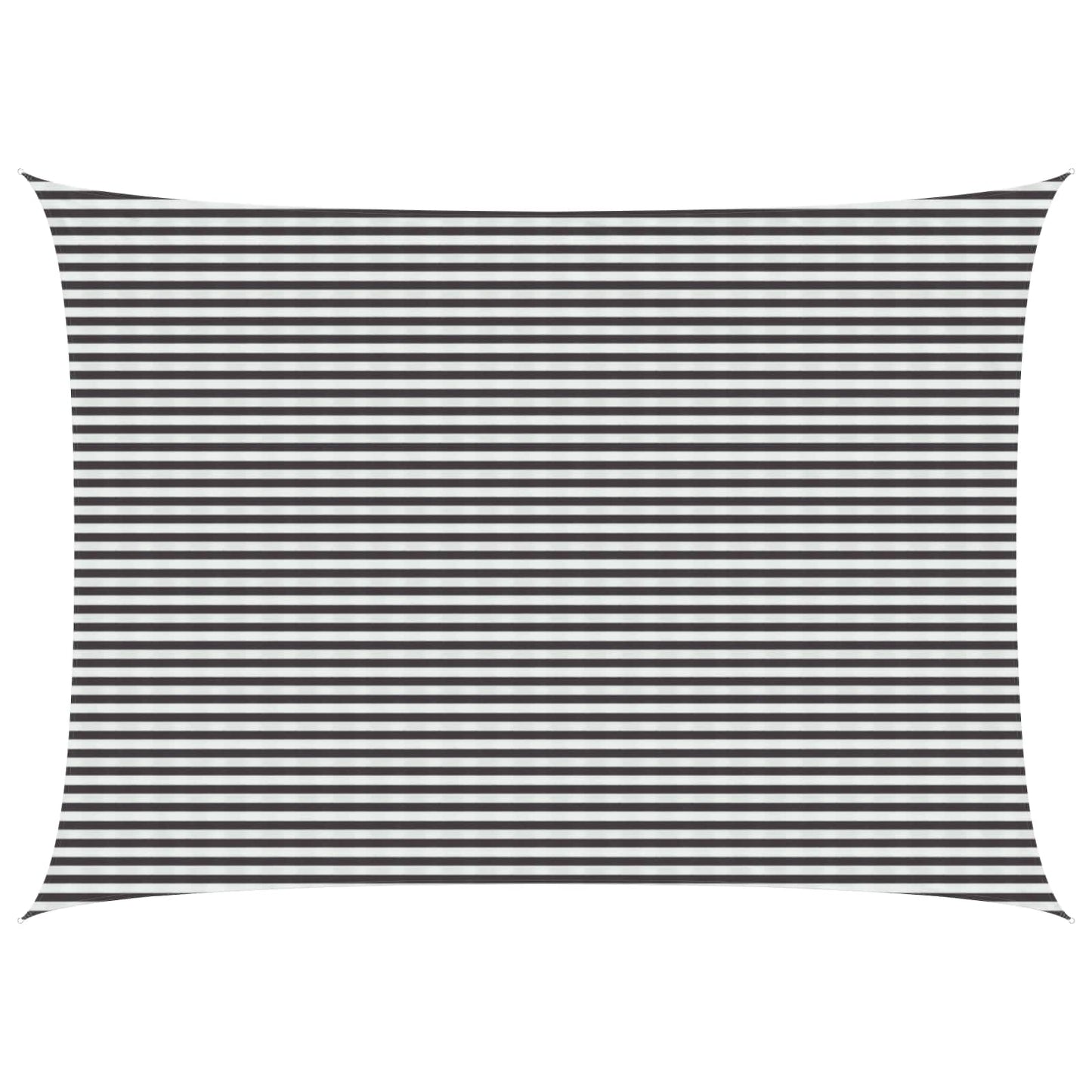 Saulės šešėlio audinys Antracito ir baltos 5 x 8 m HDPE