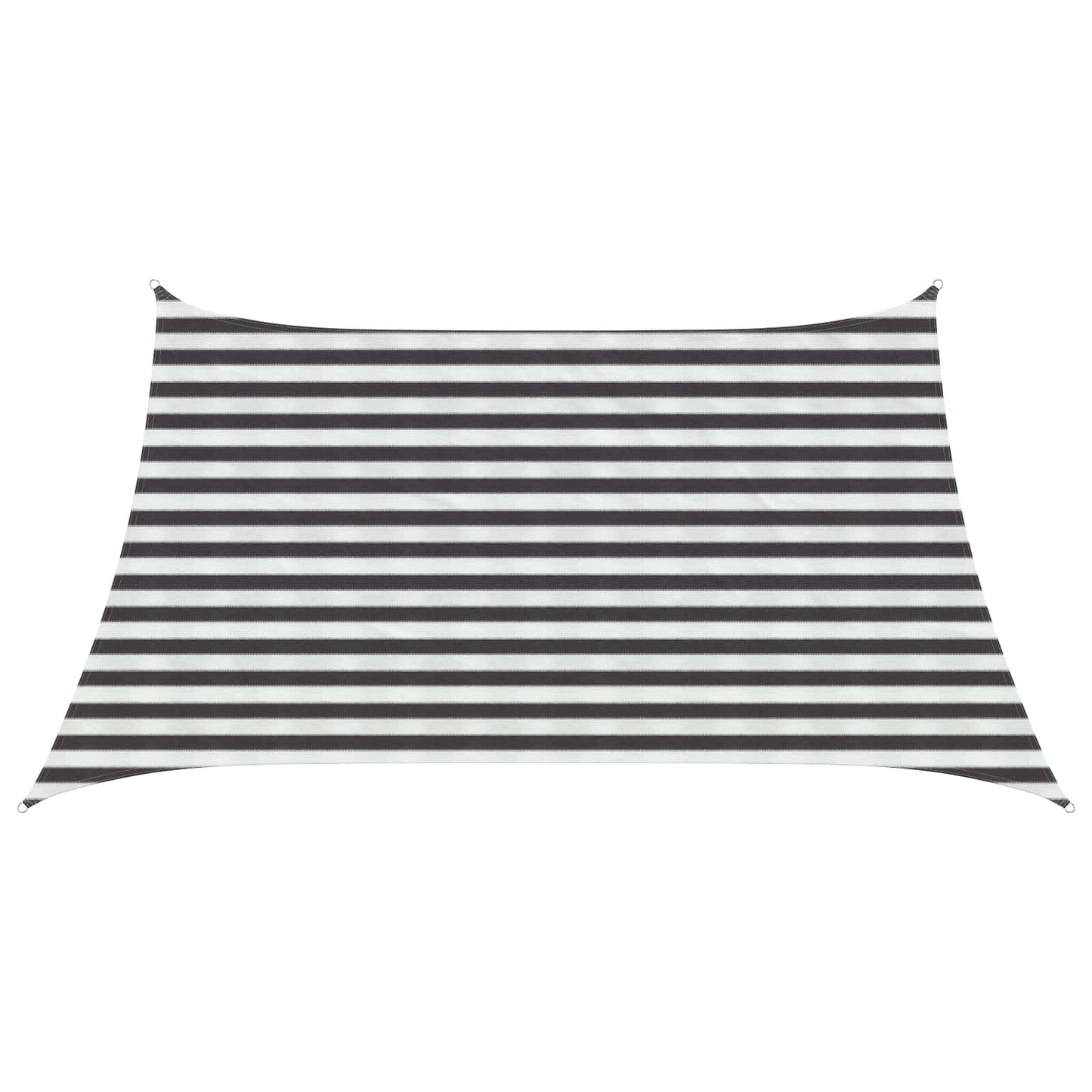 Saulės šešėlio audinys Antracito ir baltos 3 / 4 x 2 m HDPE