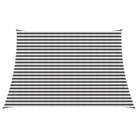 Saulės šešėlio audinys Antracito ir baltos 4 / 5 x 3 m HDPE
