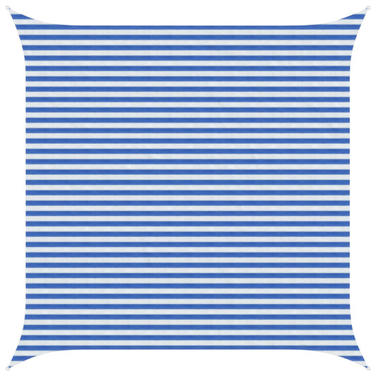 Saulės šešėlio audinys Mėlyna ir balta 4,5 x 4,5 m HDPE