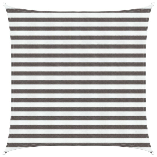 Saulės šešėlio audinys Šviesiai pilka ir balta. 2 x 2 m HDPE