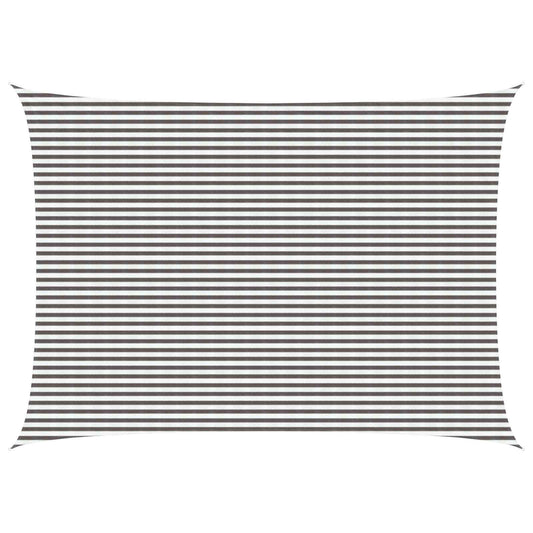 Saulės šešėlio audinys Šviesiai pilka ir balta. 5 x 6 m HDPE