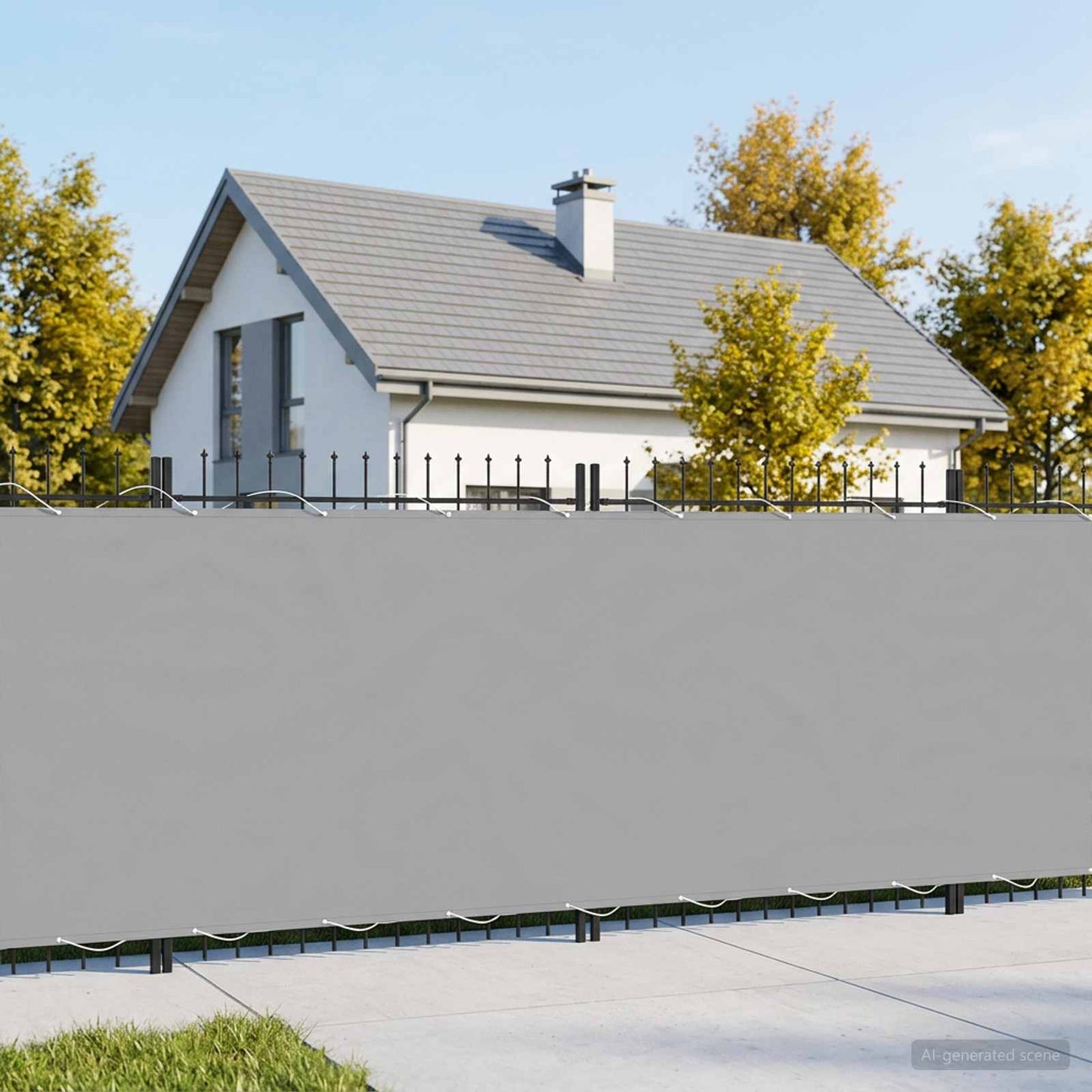 Balkono privatumo ekranas 150 x 1000 cm Audinys su PU danga