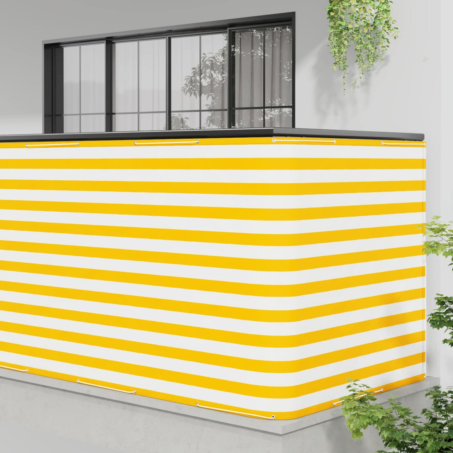 Balkono privatumo ekranas 150 x 400 cm Audinys su PU danga