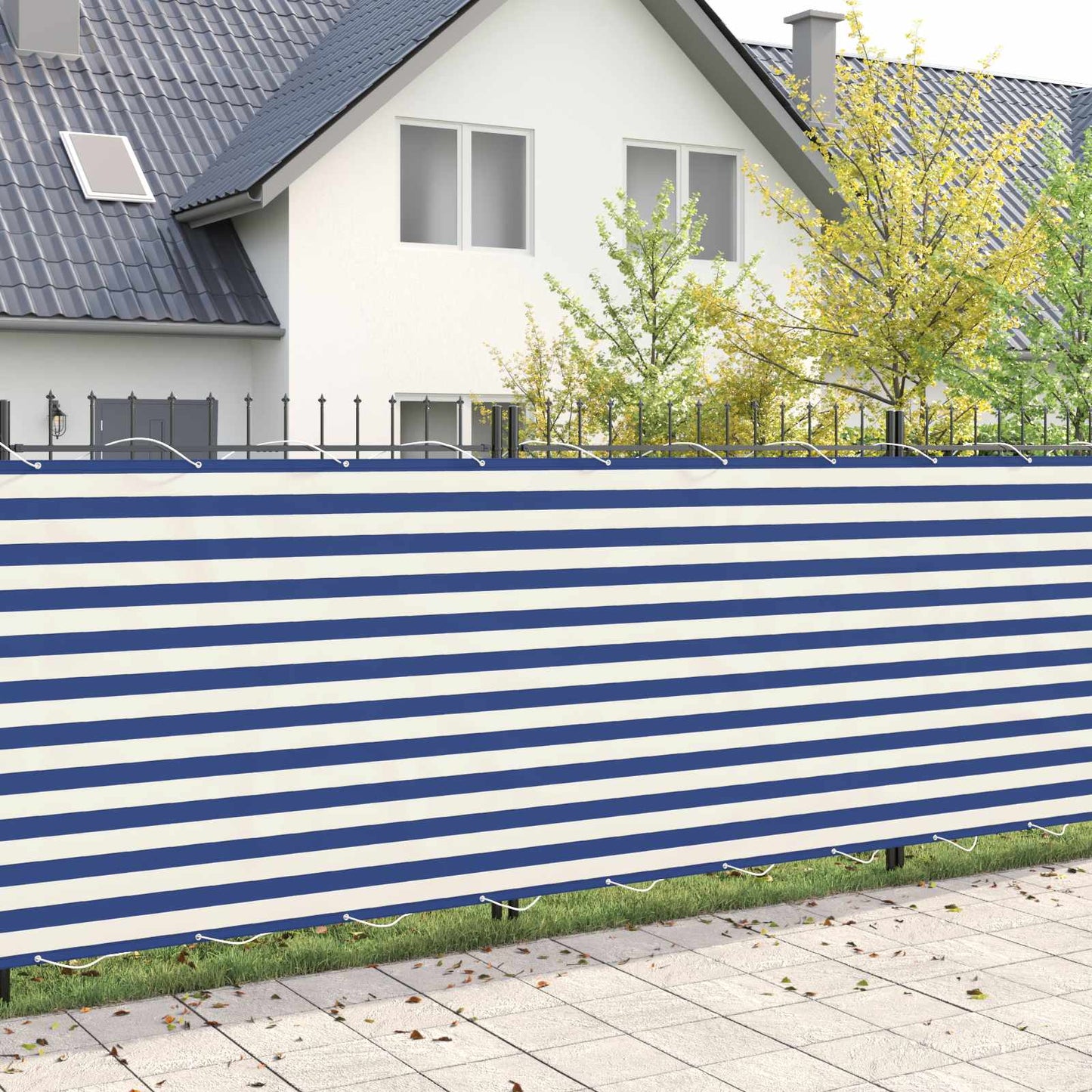 Balkono privatumo ekranas 200 x 600 cm Audinys su PU danga