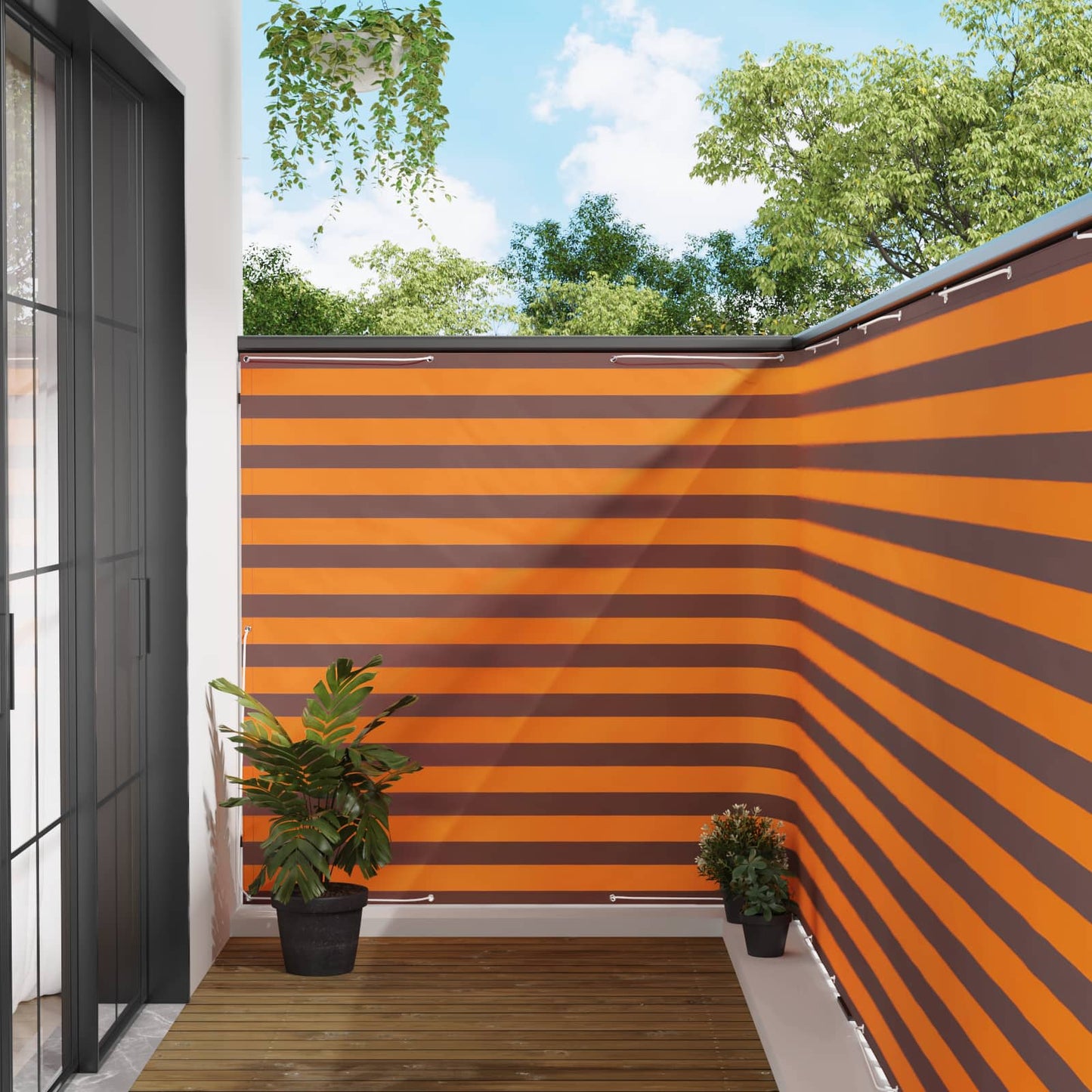 Balkono privatumo ekranas 150 x 200 cm Audinys su PU danga