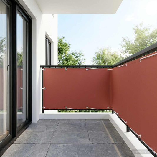 Balkono privatumo ekranas 150 x 400 cm Audinys su PU danga