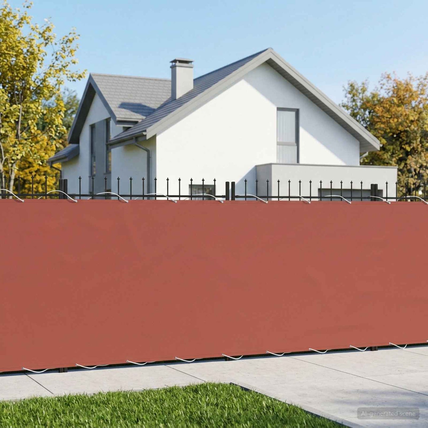 Balkono privatumo ekranas 150 x 200 cm Audinys su PU danga