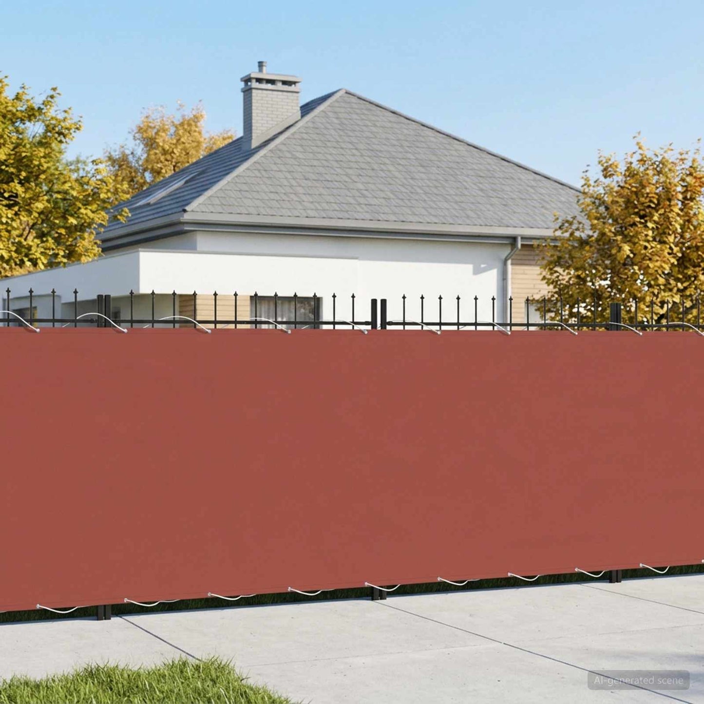 Balkono privatumo ekranas 180 x 200 cm Audinys su PU danga