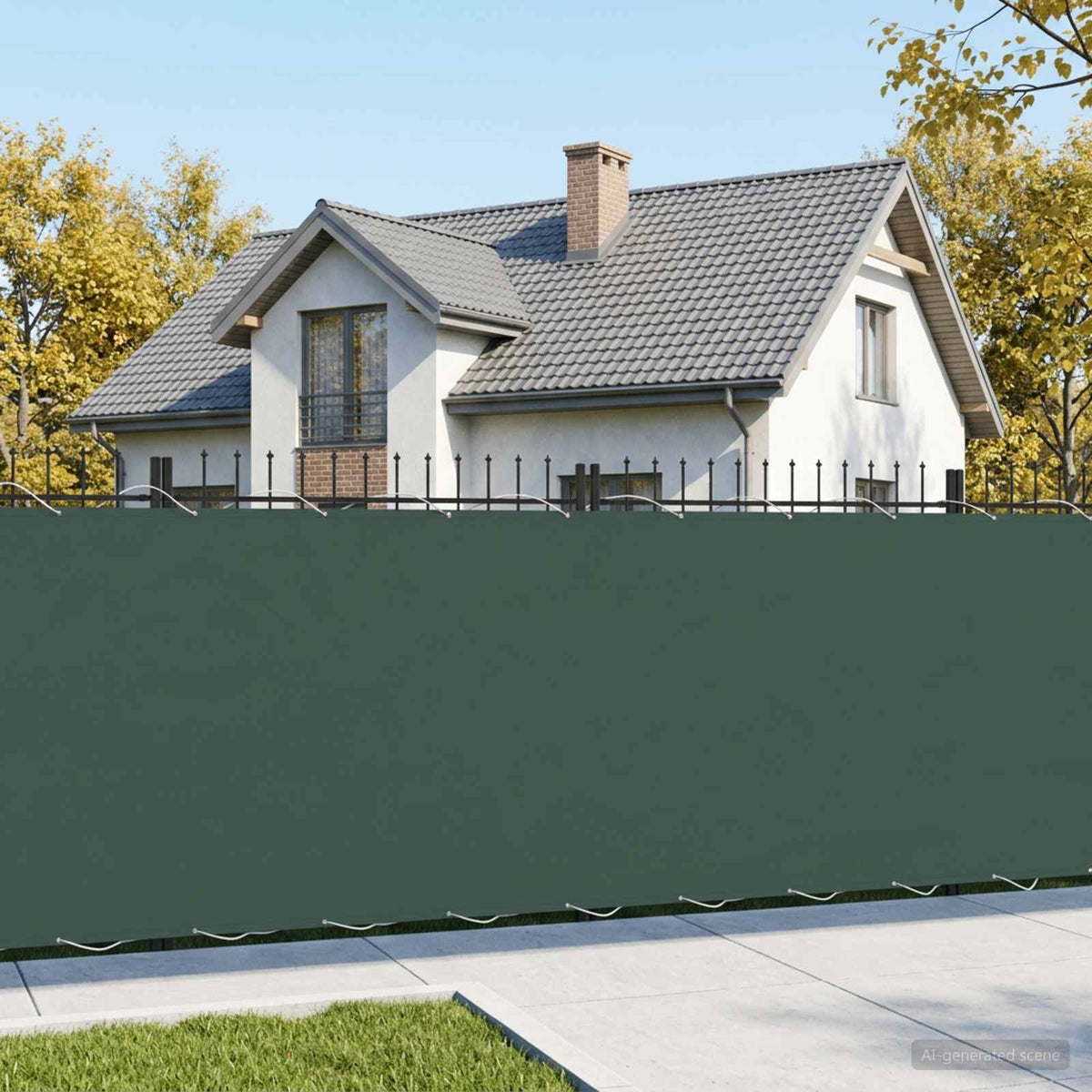Balkono privatumo ekranas 150 x 800 cm Audinys su PU danga