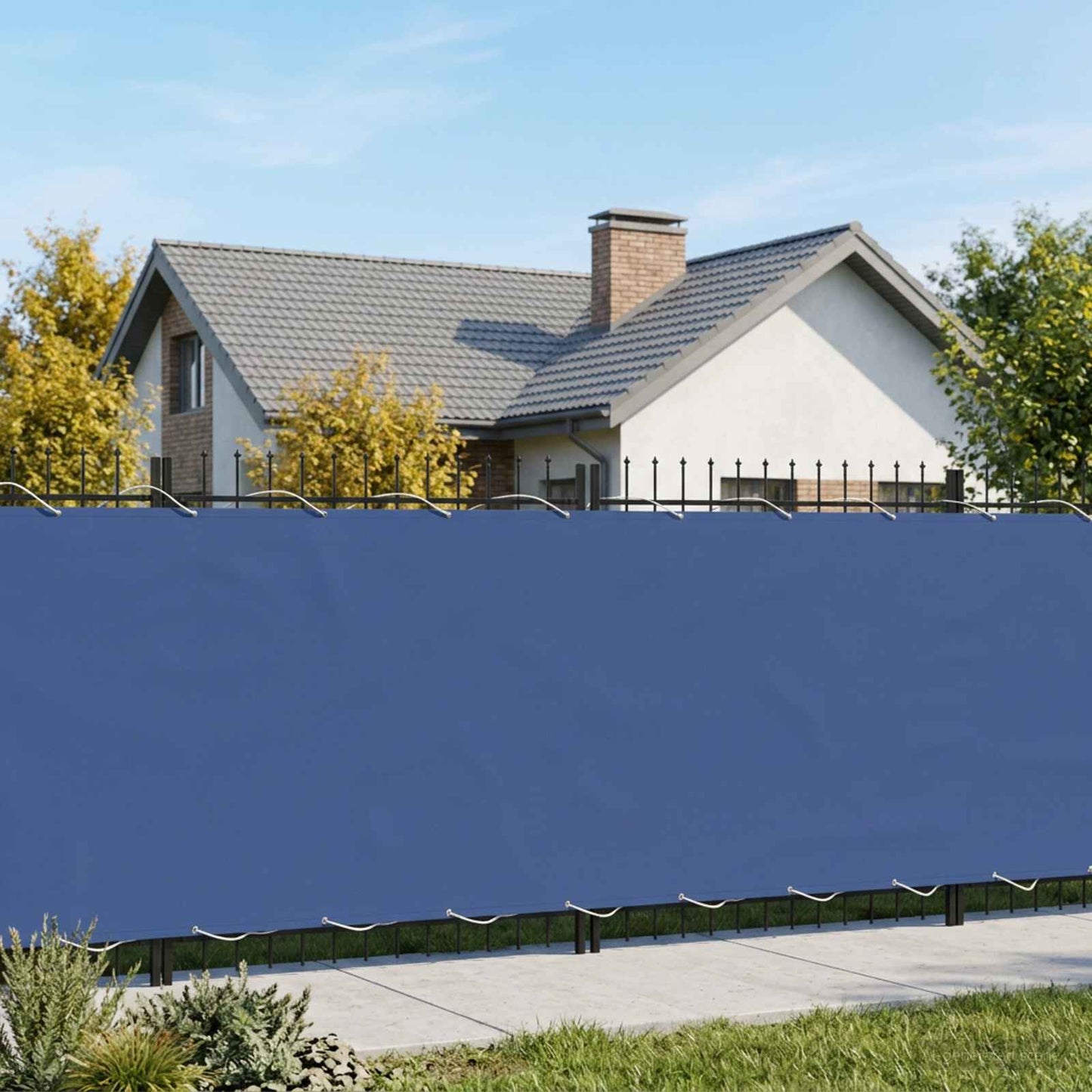 Balkono privatumo ekranas 200 x 200 cm Audinys su PU danga
