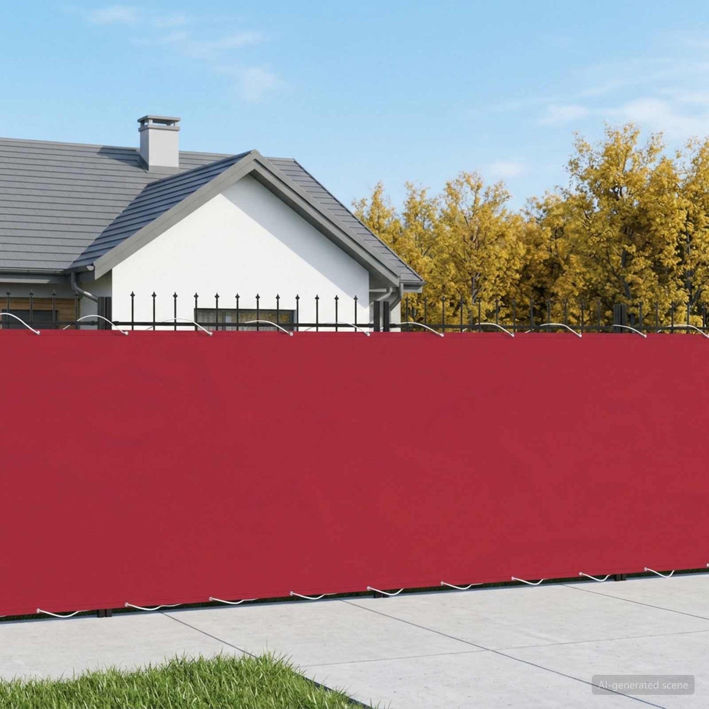 Balkono privatumo ekranas 200 x 400 cm Audinys su PU danga